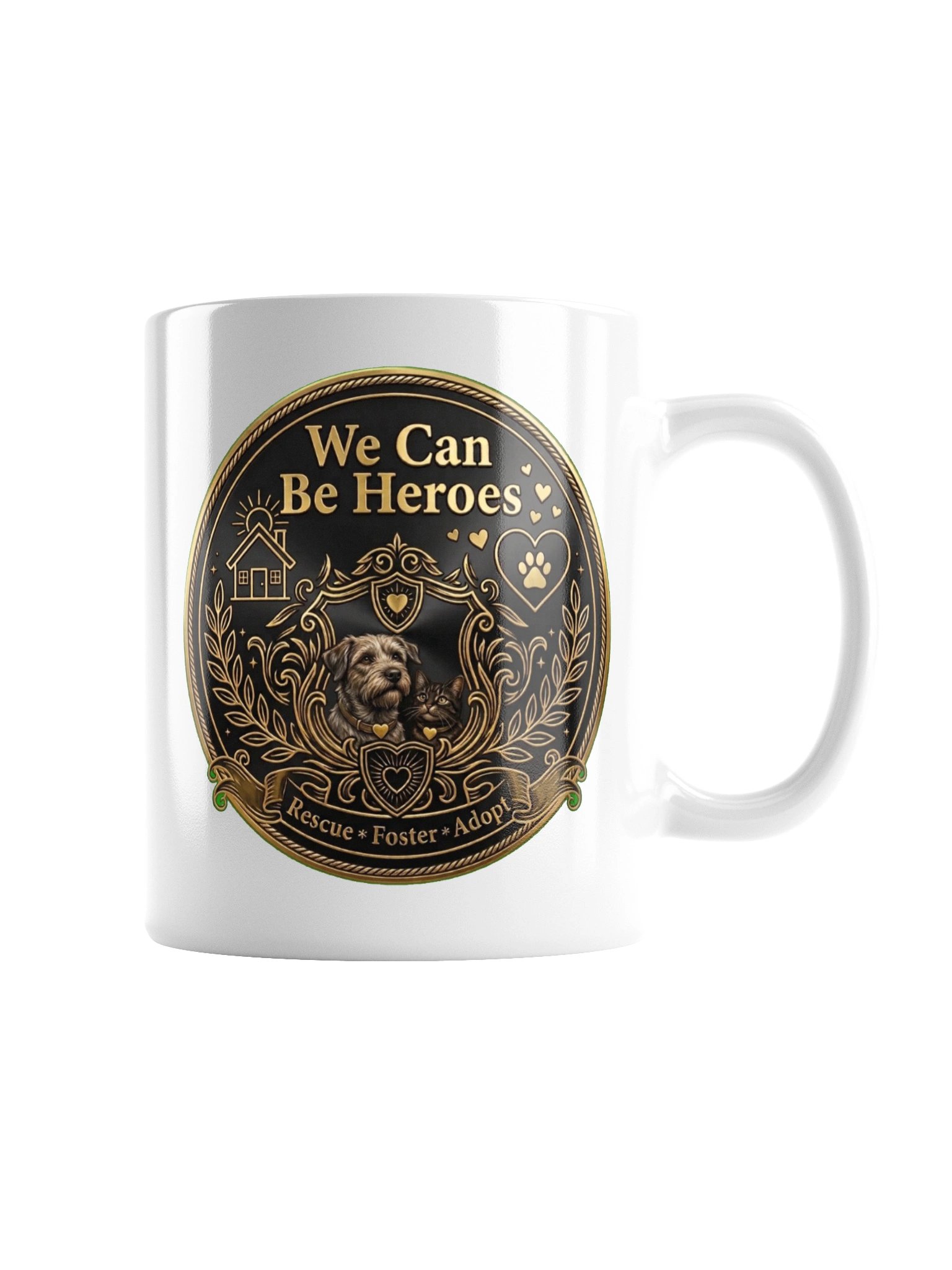 We Can Be Heroes Rescue White Glossy Mug product image (3)