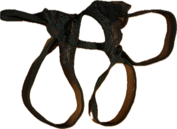 open crotch black thong panties product image (1)