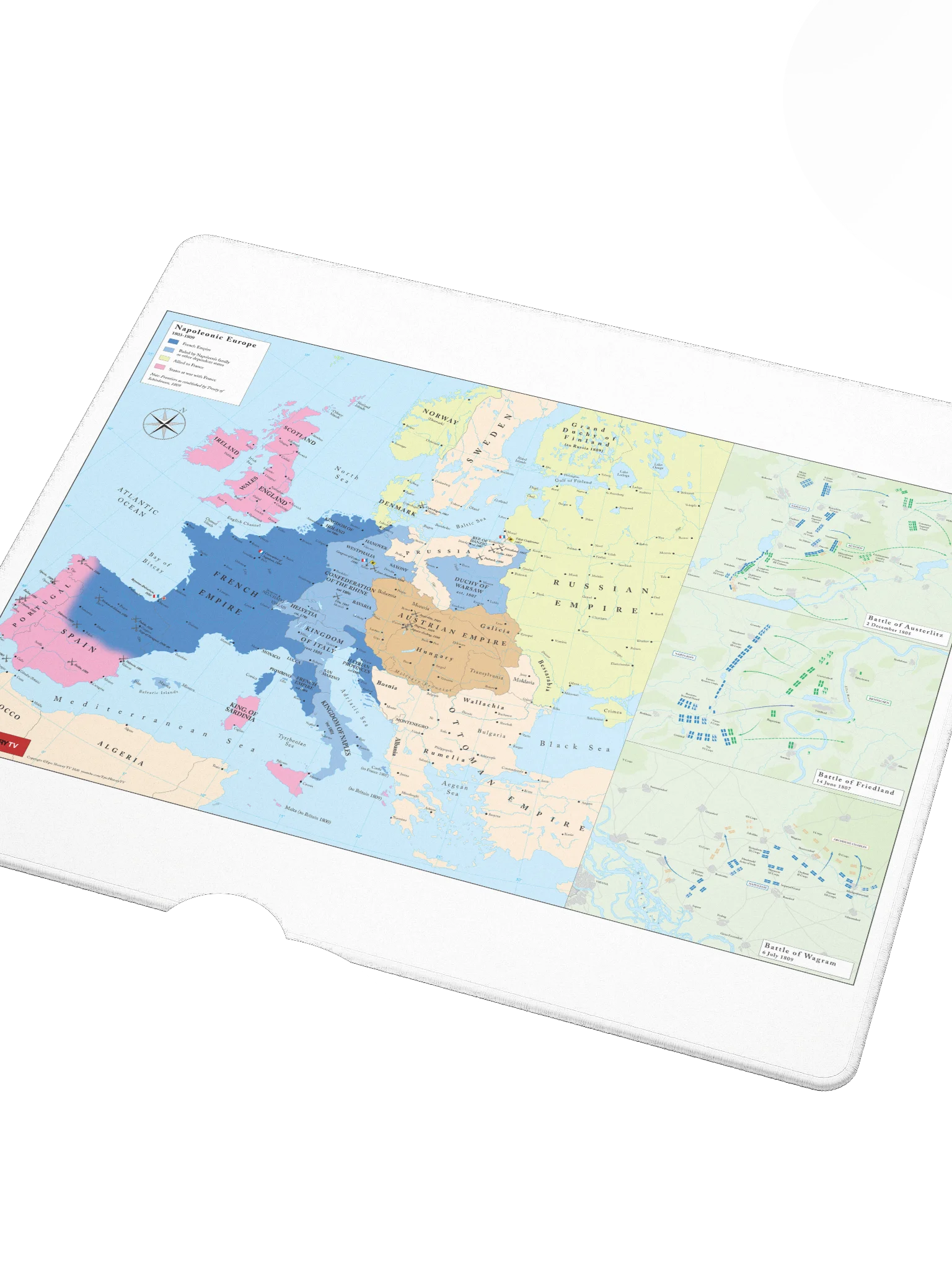 Napoleonic Europe 1809 - Gaming Mouse Pad product image (3)