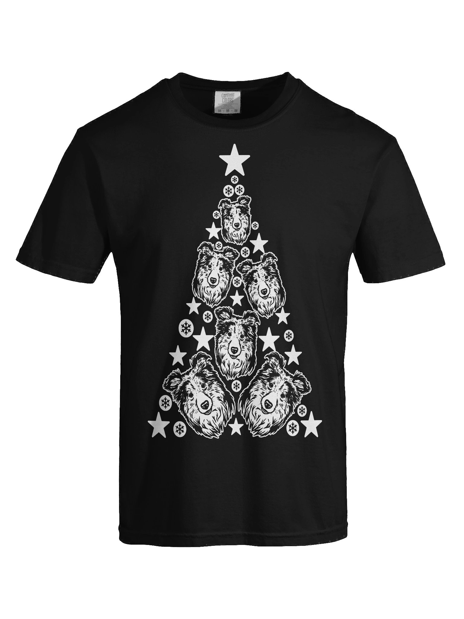 Rough Collie Christmas Tree T-Shirt product image (9)