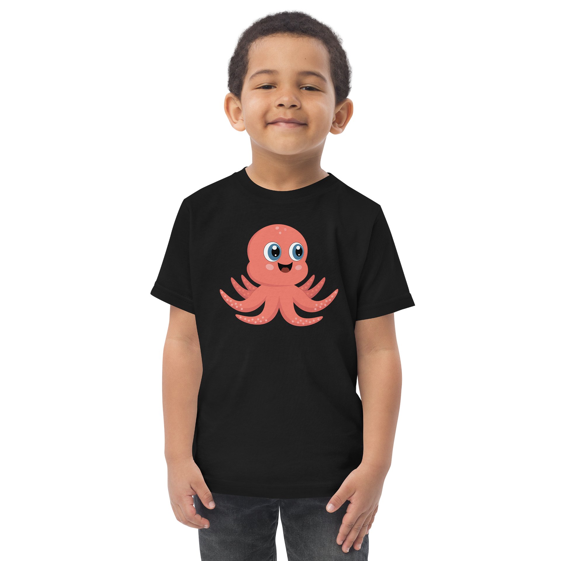 Sea Friends Octopus Toddler Jersey T-Shirt product image (1)