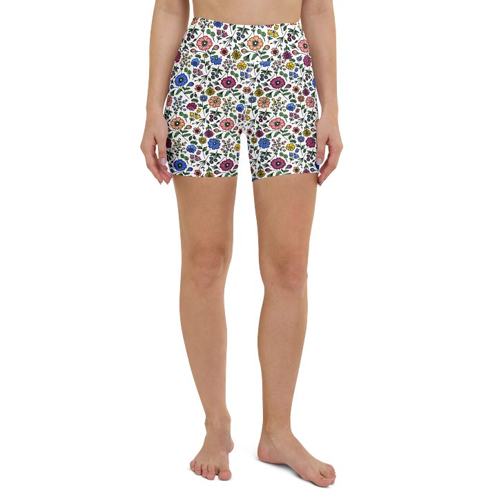 Floral Yoga Shorts – High-Waisted, Breathable & Confident Fit product image (2)