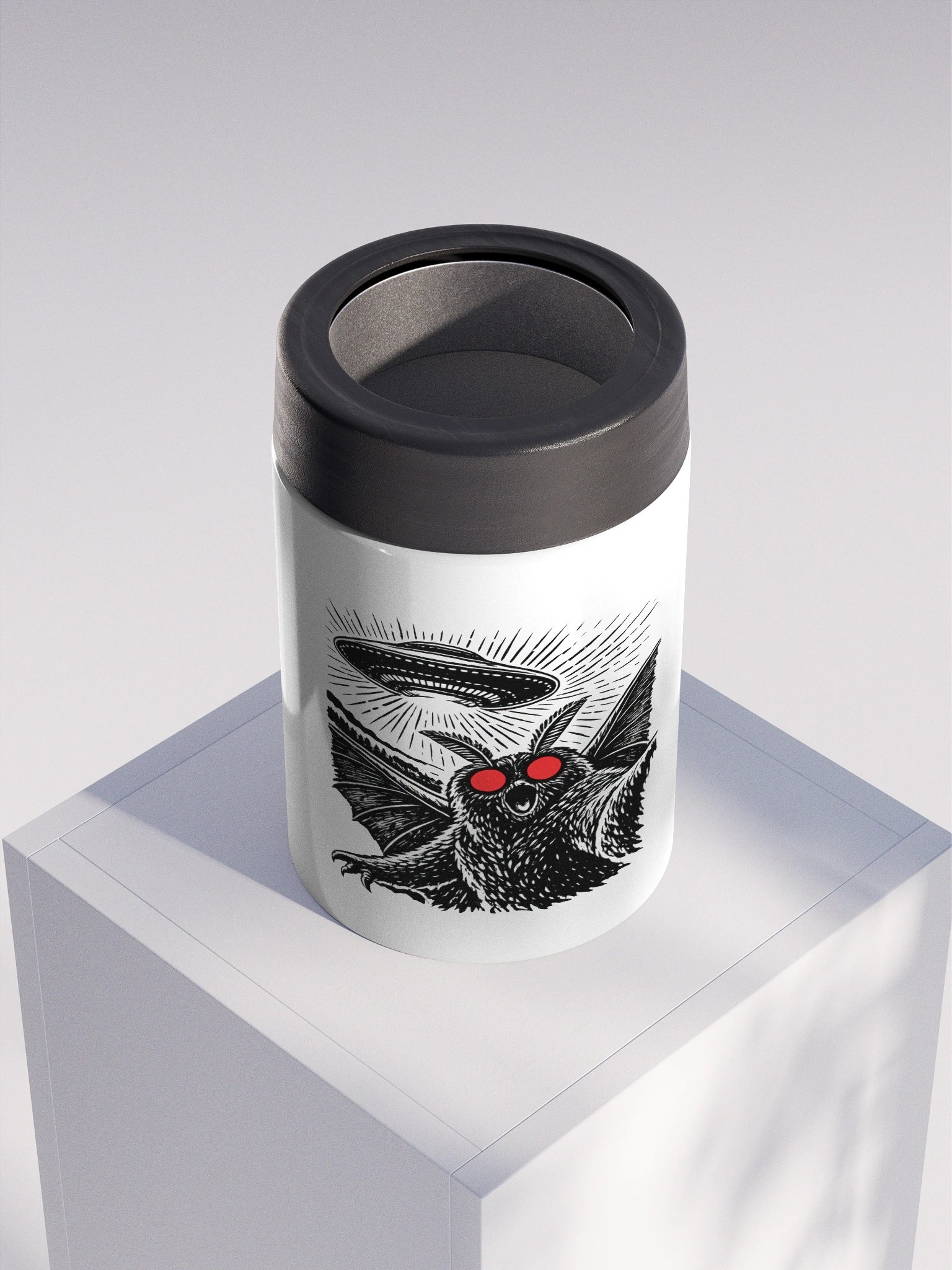 MOTHMAN SELFIE STAINLESS STEEL KOOZIE product image (4)