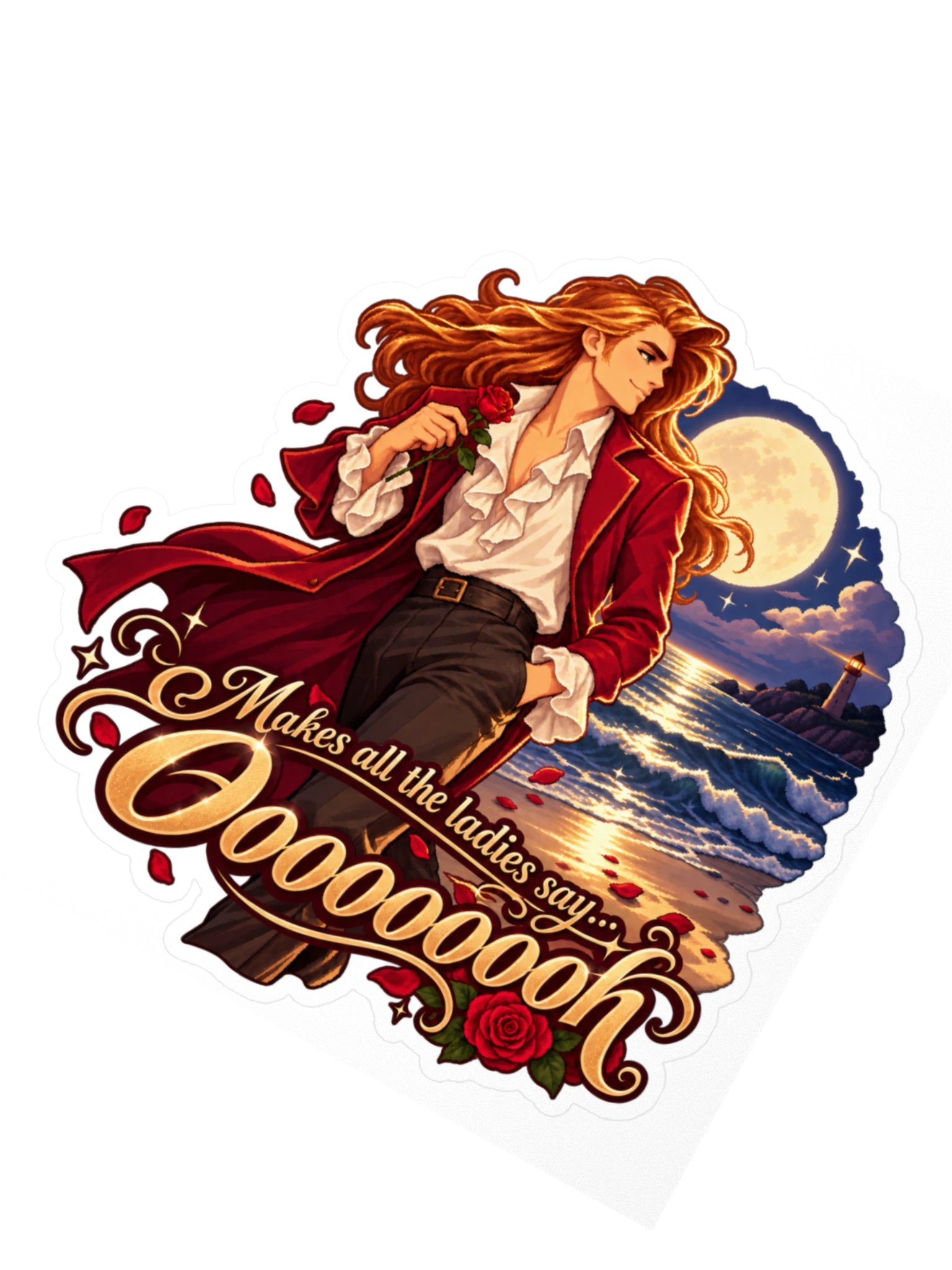 Makes All the Ladies Say Oooooooh Sticker product image (2)