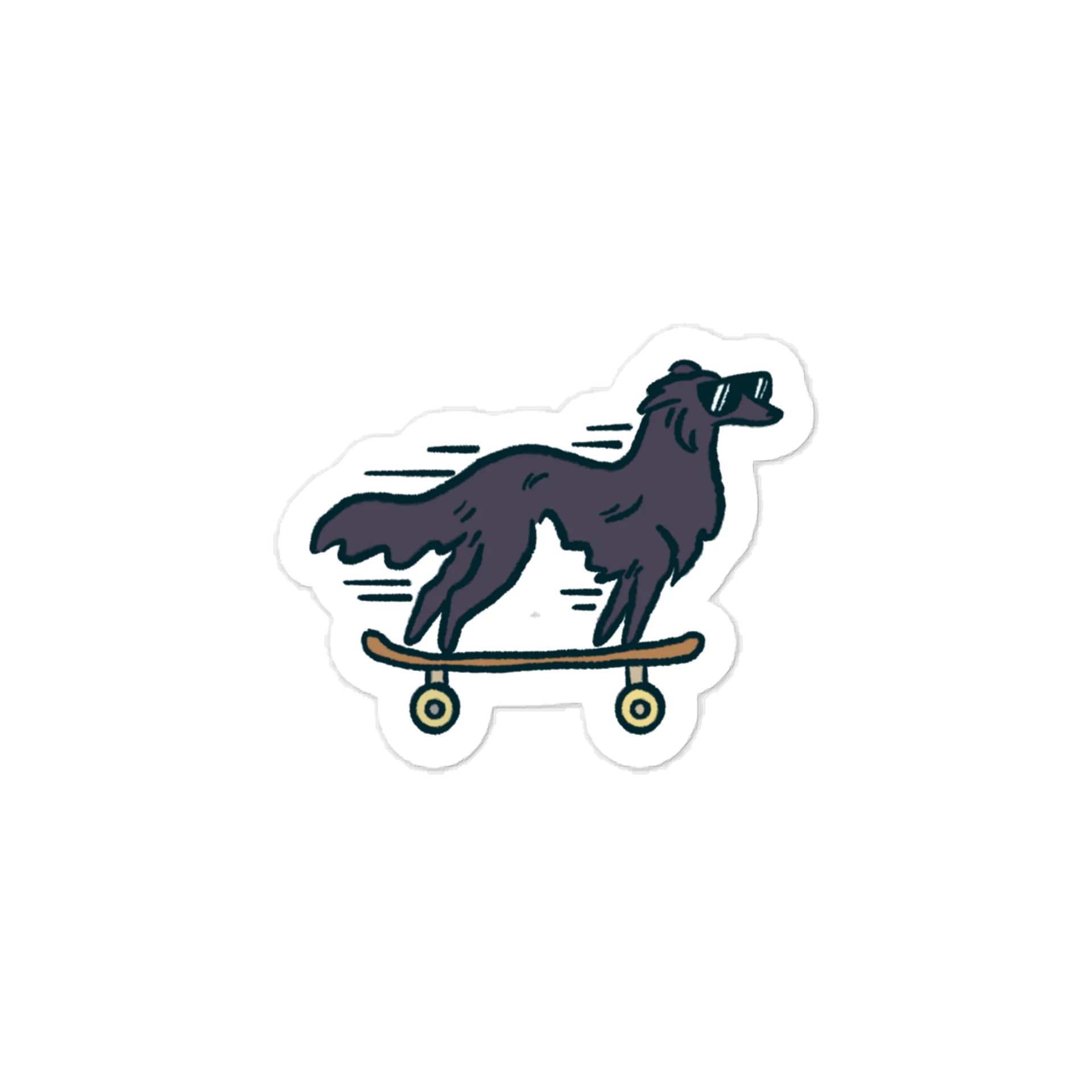 Fast Dog Sticker - Black product image (1)