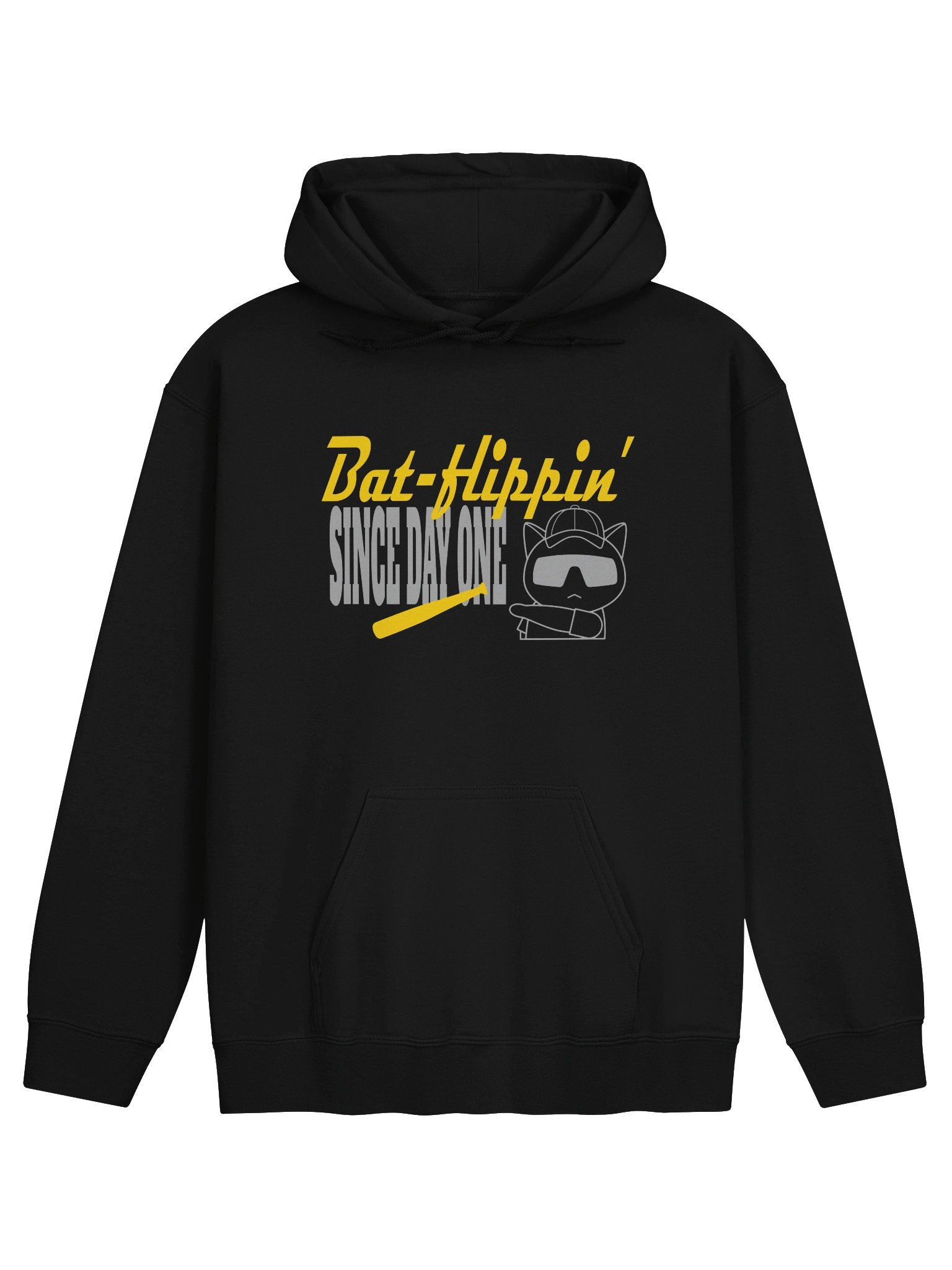 Baseball Cat (Bat-flippin' Since Day One) - Unisex Adult Hoodie product image (1)