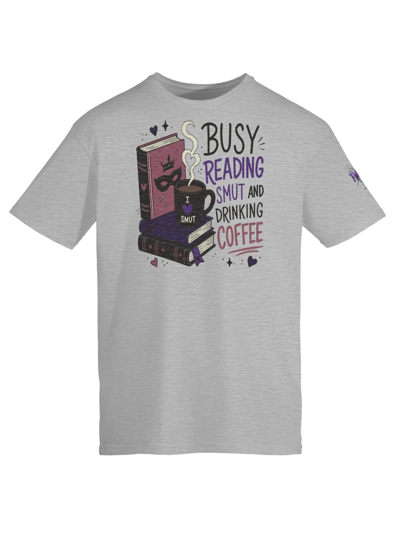 Busy Reading Smut & Drinking Coffee (Unisex Soft Tee) product image (5)