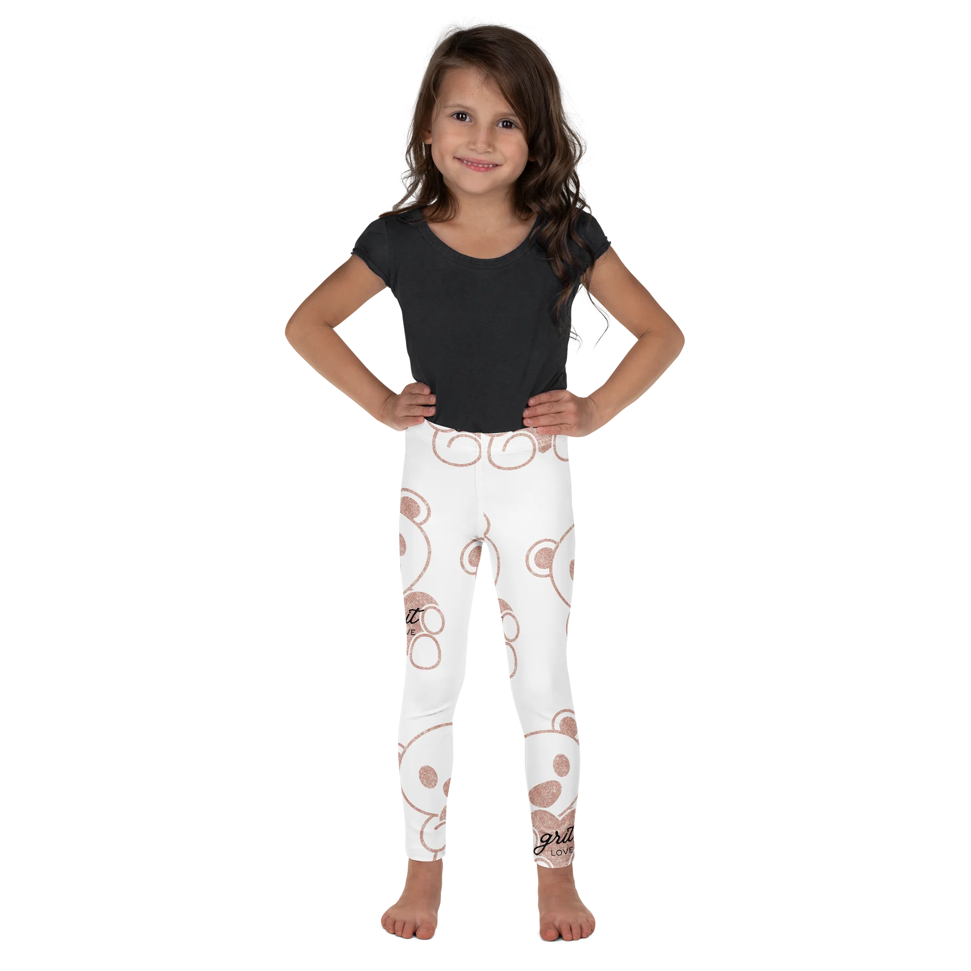 GRIT LOVE Glitch Teddy Kids Leggings product image (1)