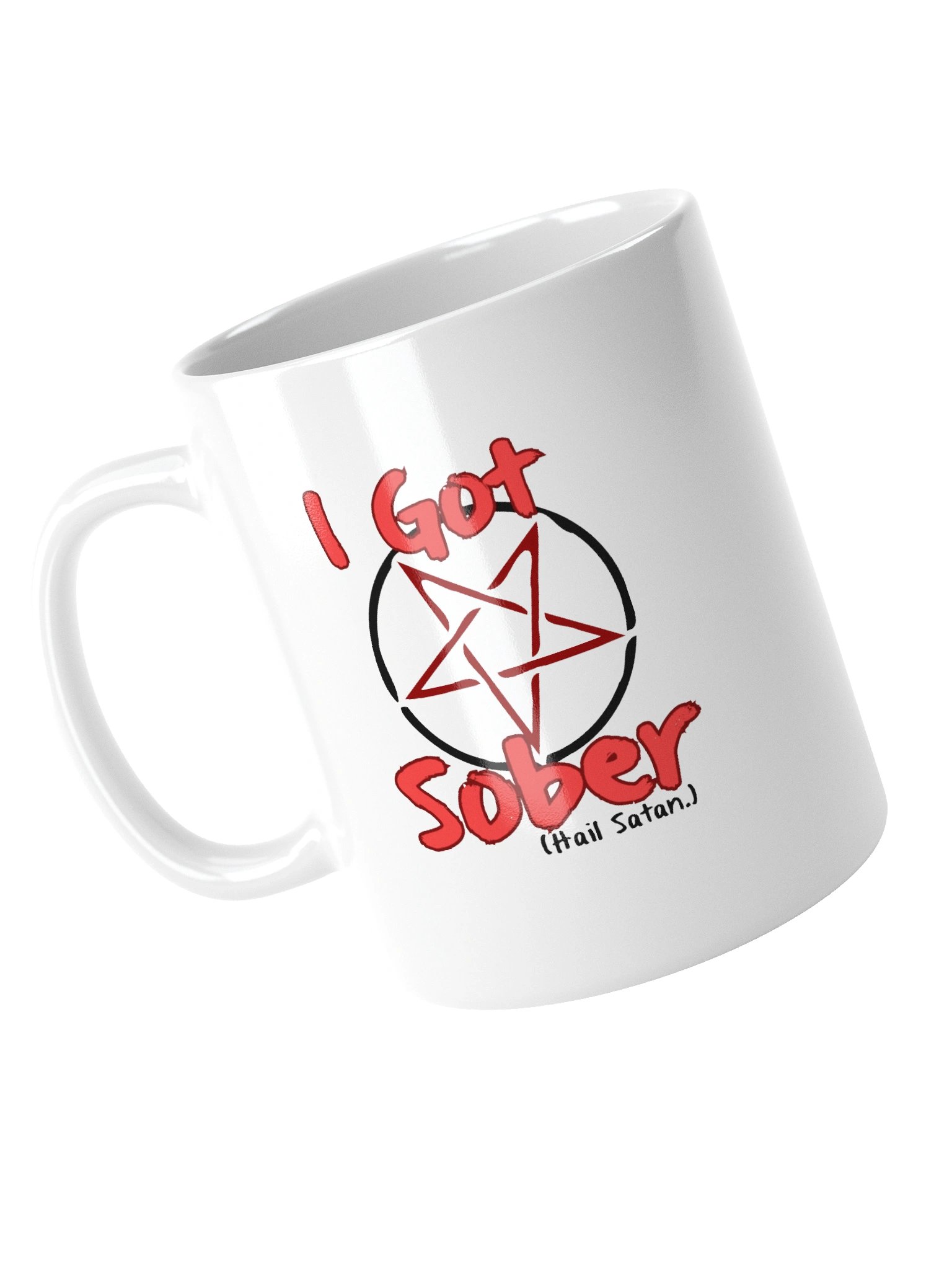 I Got Sober Hail Satan Mug product image (13)