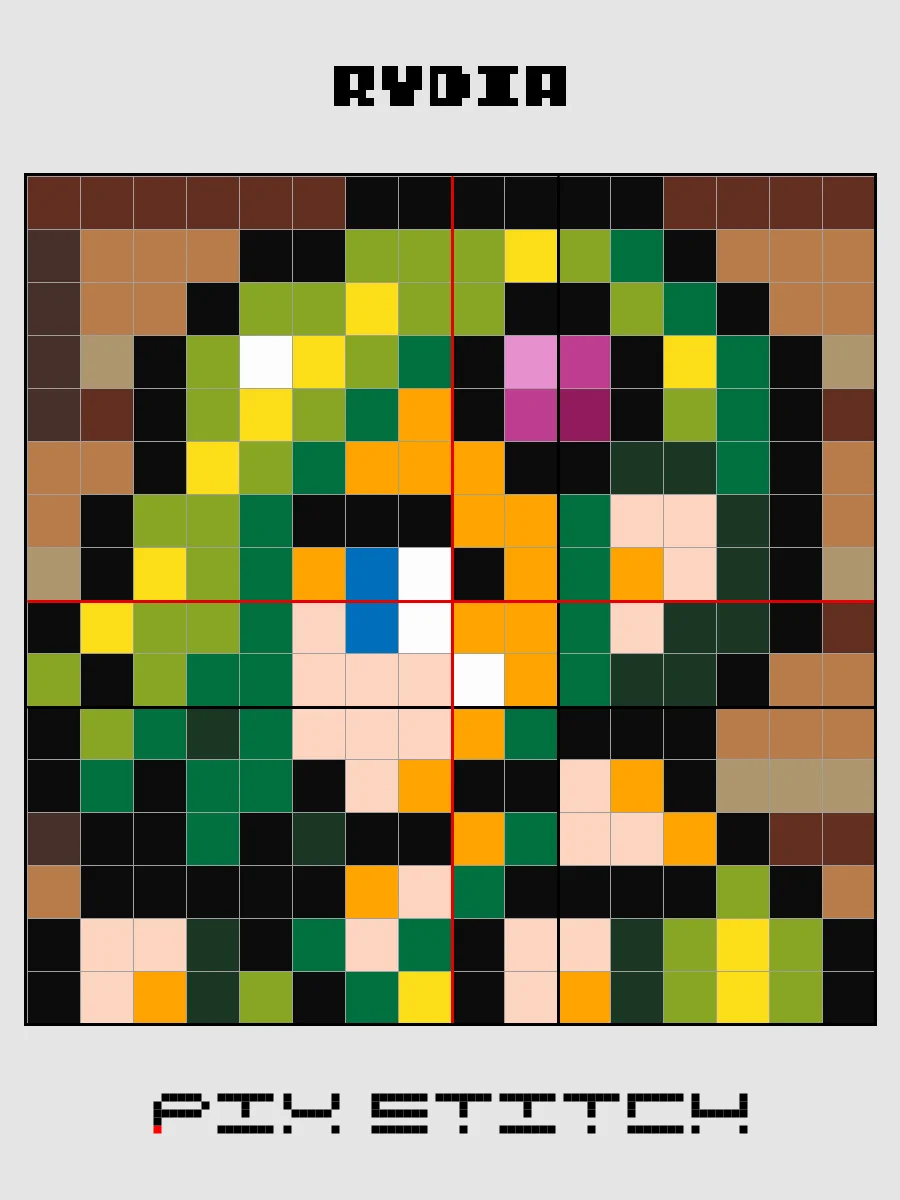 Rydia Pixel Art product image (2)