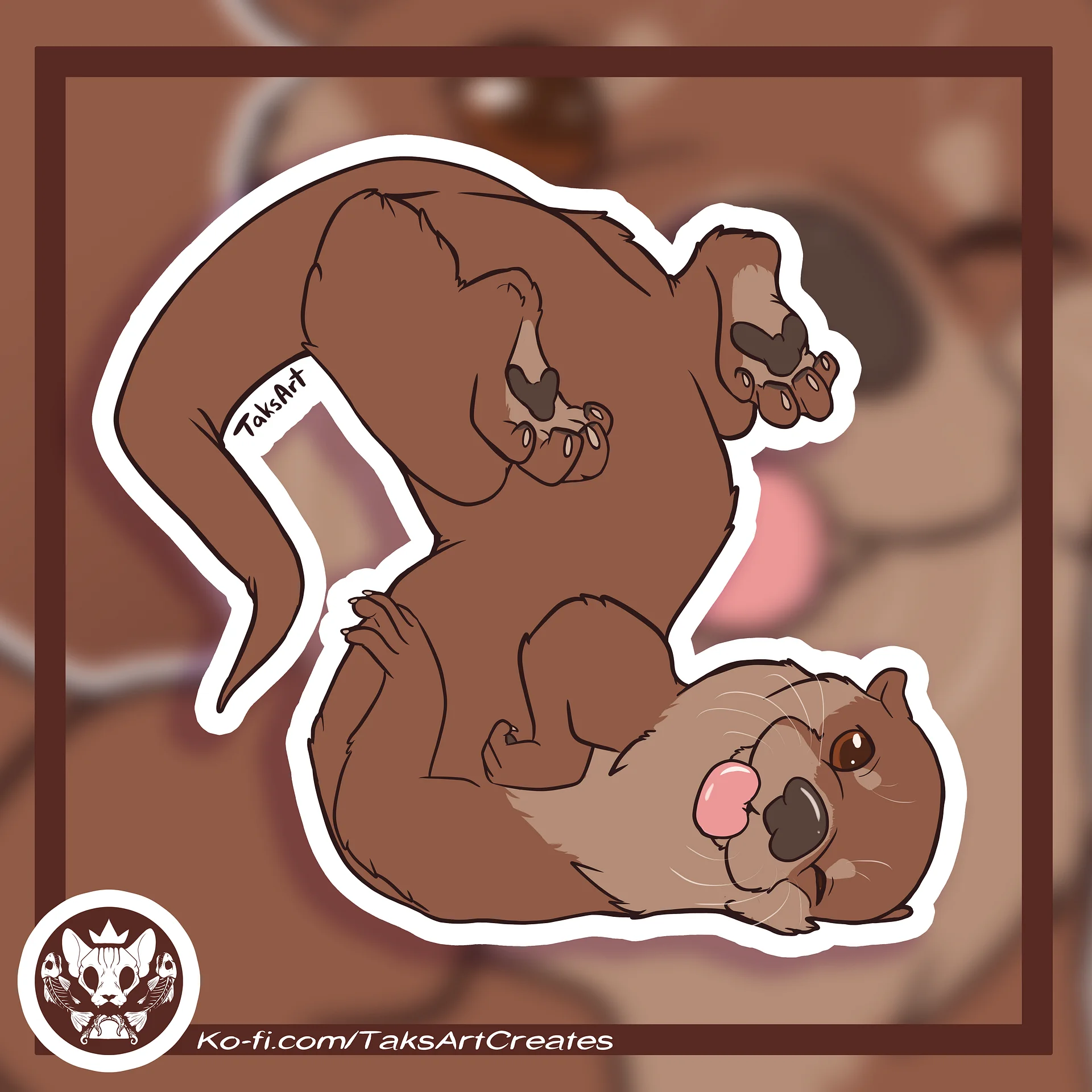 North American River Otter - Vinyl Sticker product image (1)