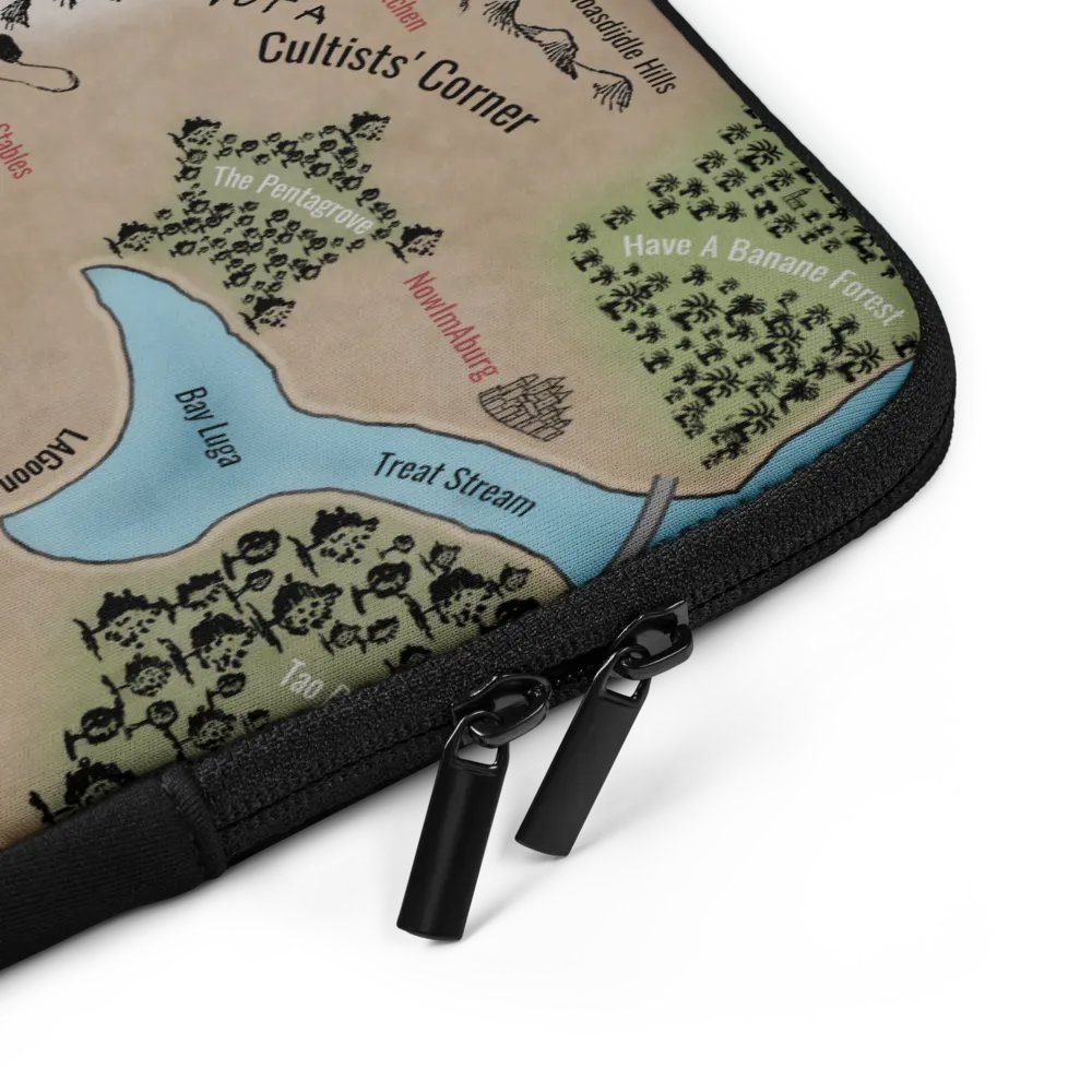 Qweendom Map Laptop Sleeve product image (5)