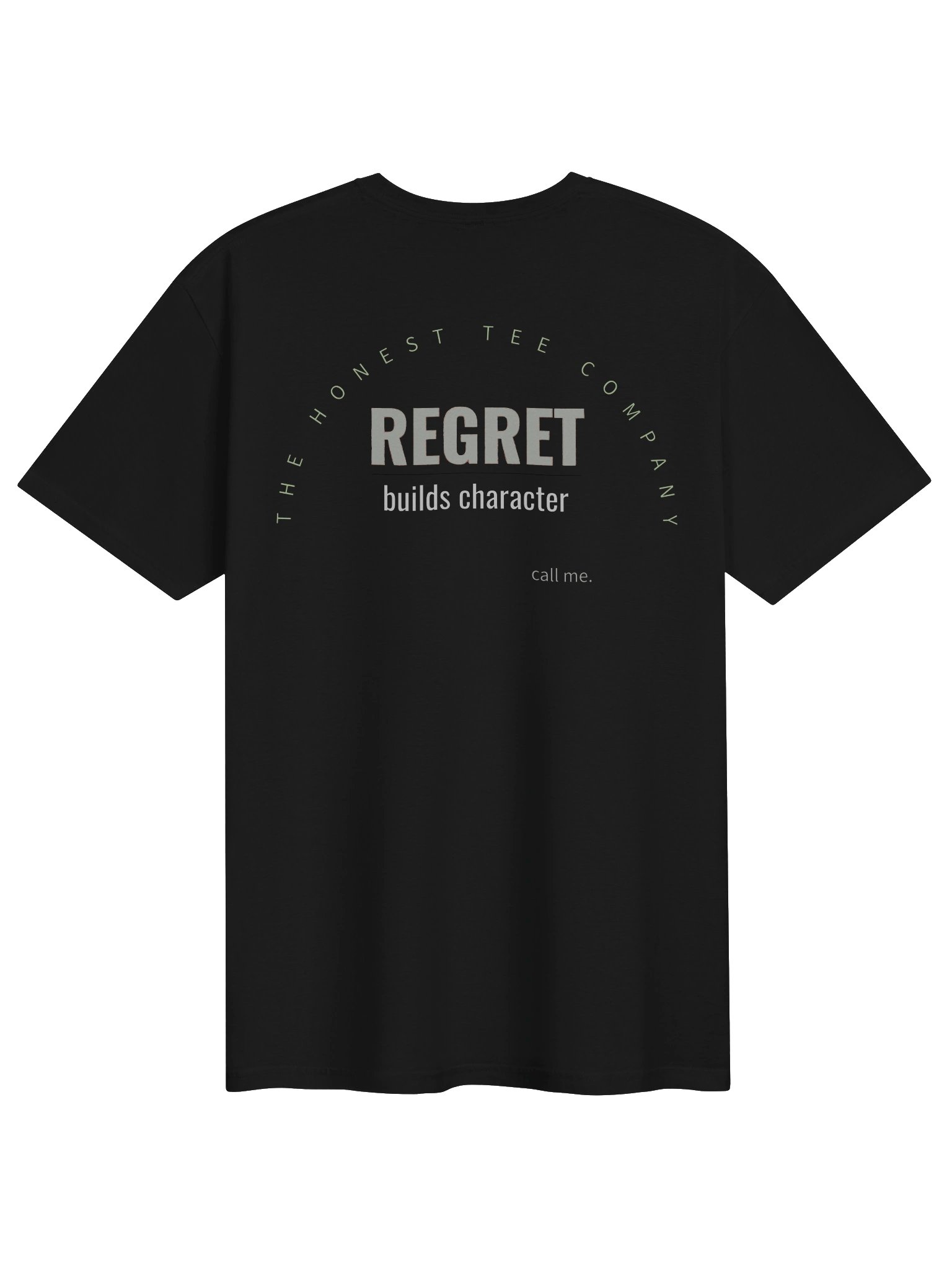 Regrets: Design on Back, Dark Gray product image (1)