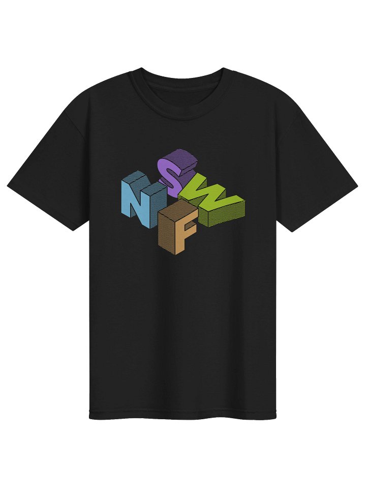 "NSFW" Isometric Typography Graphic T-Shirt product image (4)