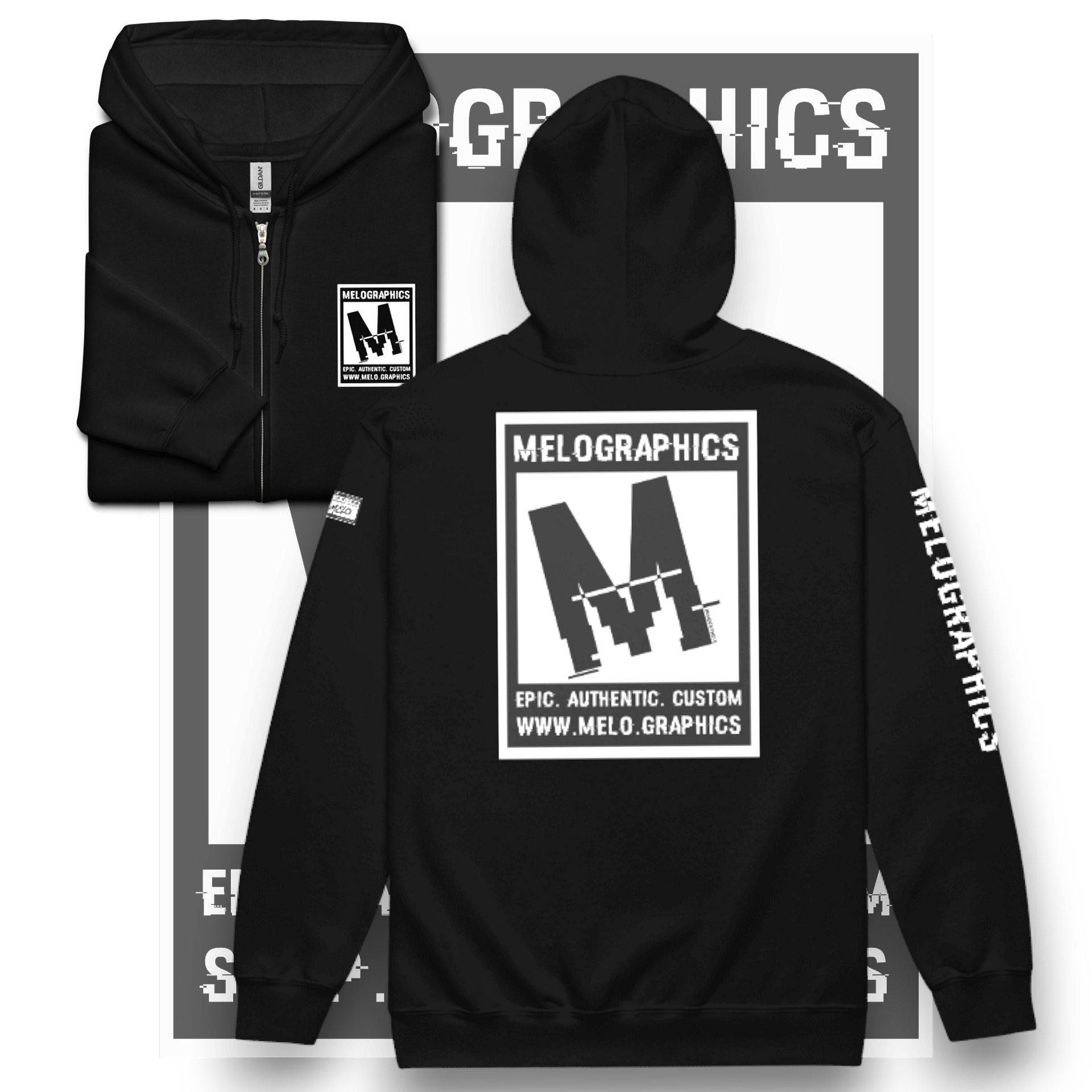 MELOGRAPHICS - Classic Zip Hoodie | #MadeByMELO product image (3)