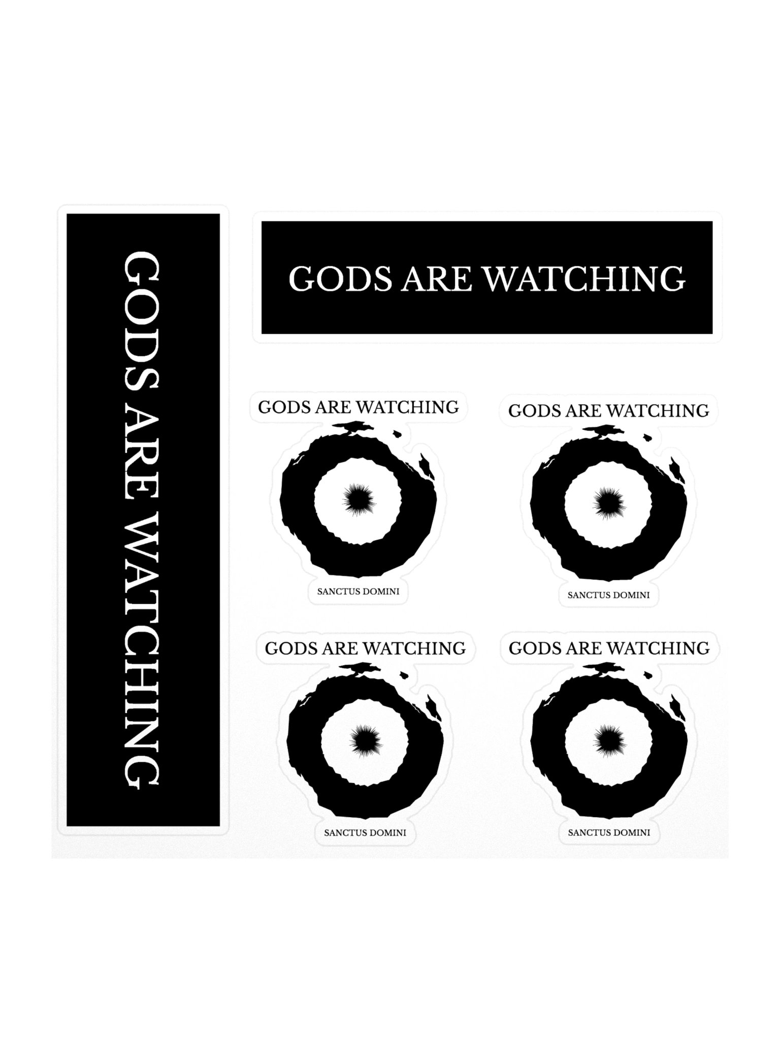 GODS ARE WATCHING sticker sheet product image (1)