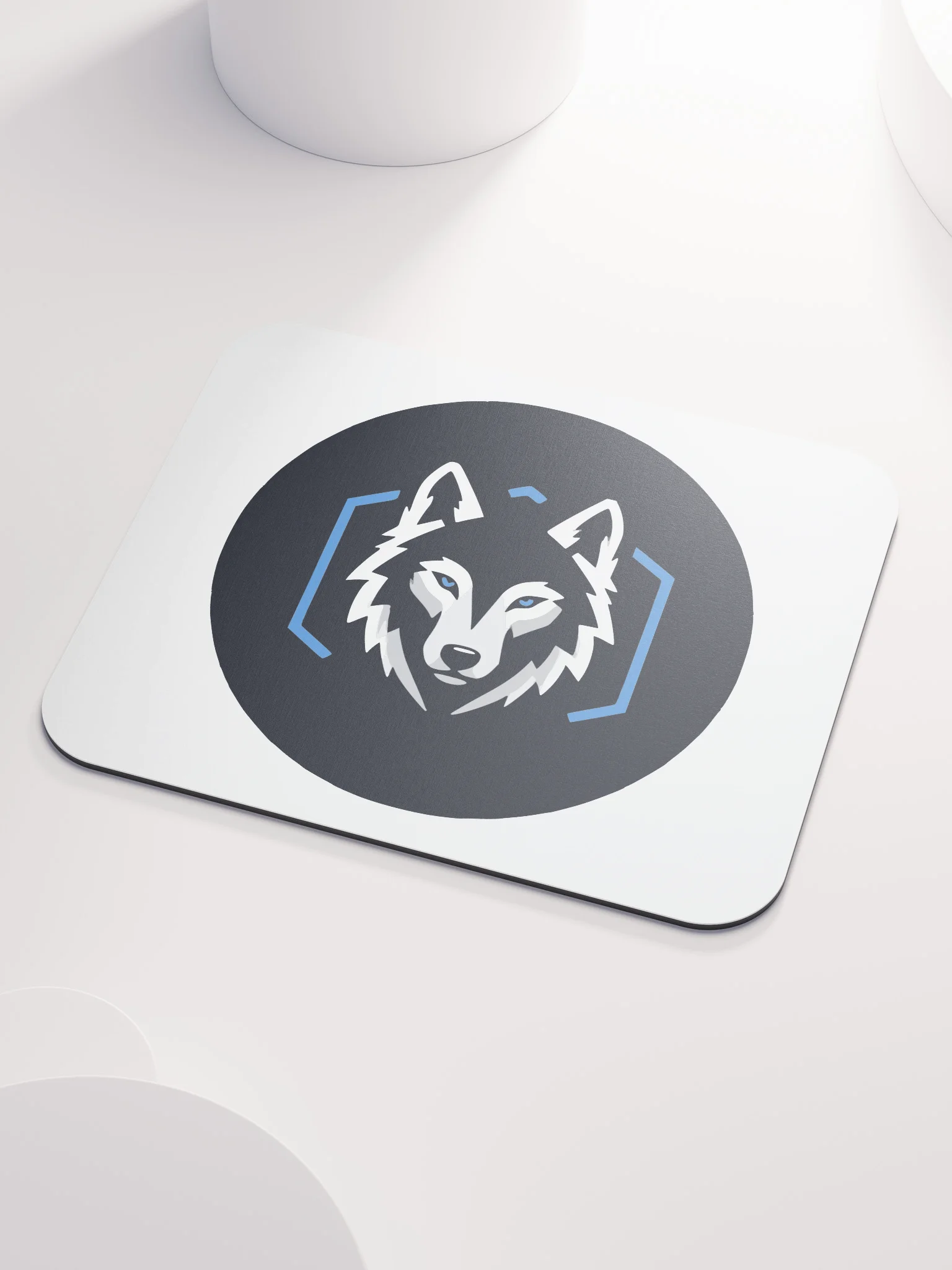 Blue-Eyed Wolf Logo Mouse Pad product image (3)