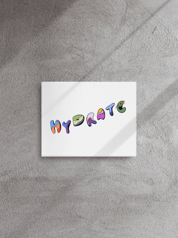 HYDRATE / Canvas Print product image (1)