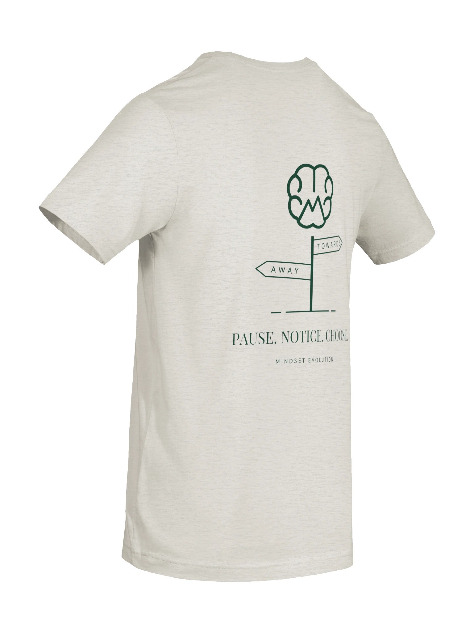Mindset Evolution — The Choice Point Tee (Heather Dust) product image (8)