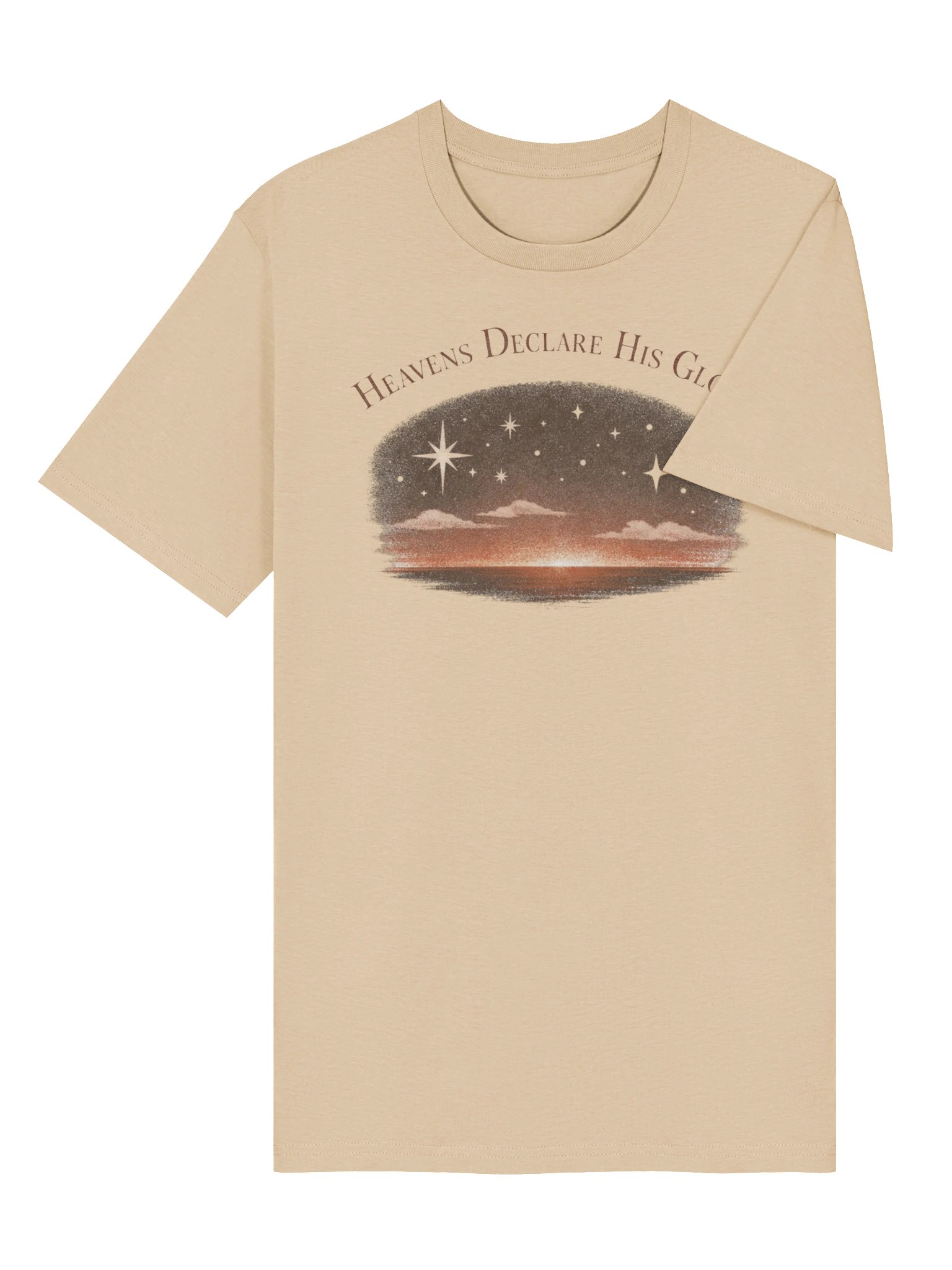 Heavens Declare His Glory T-Shirt – Psalm 19:1 Christian Graphic Tee product image (3)