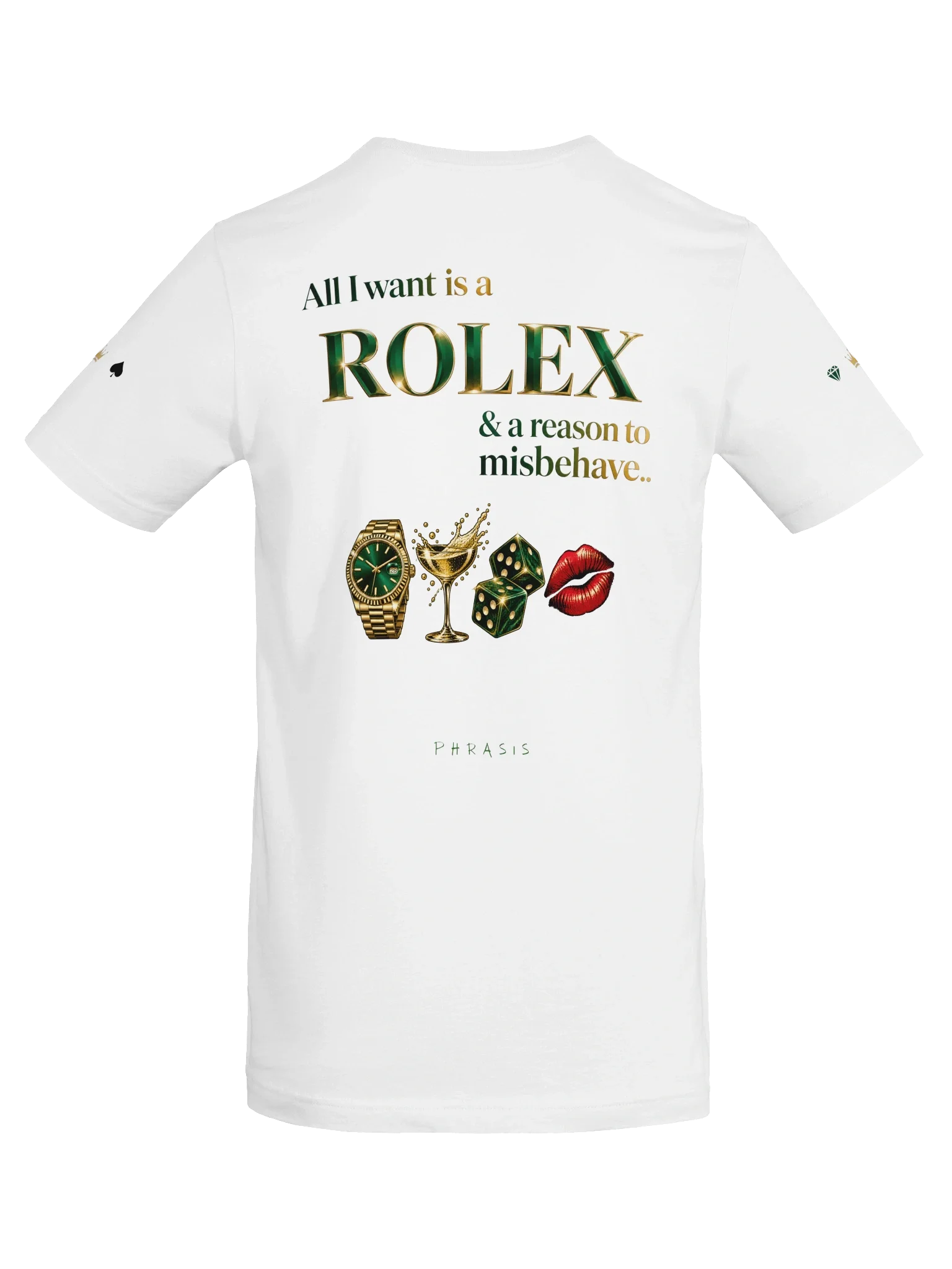 All I Want is a Rolex & a reason to misbehave — Solid White Blend, photo 9
