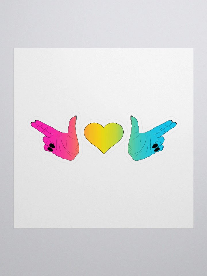 Finger Guns (pan flag) Stiker product image (4)