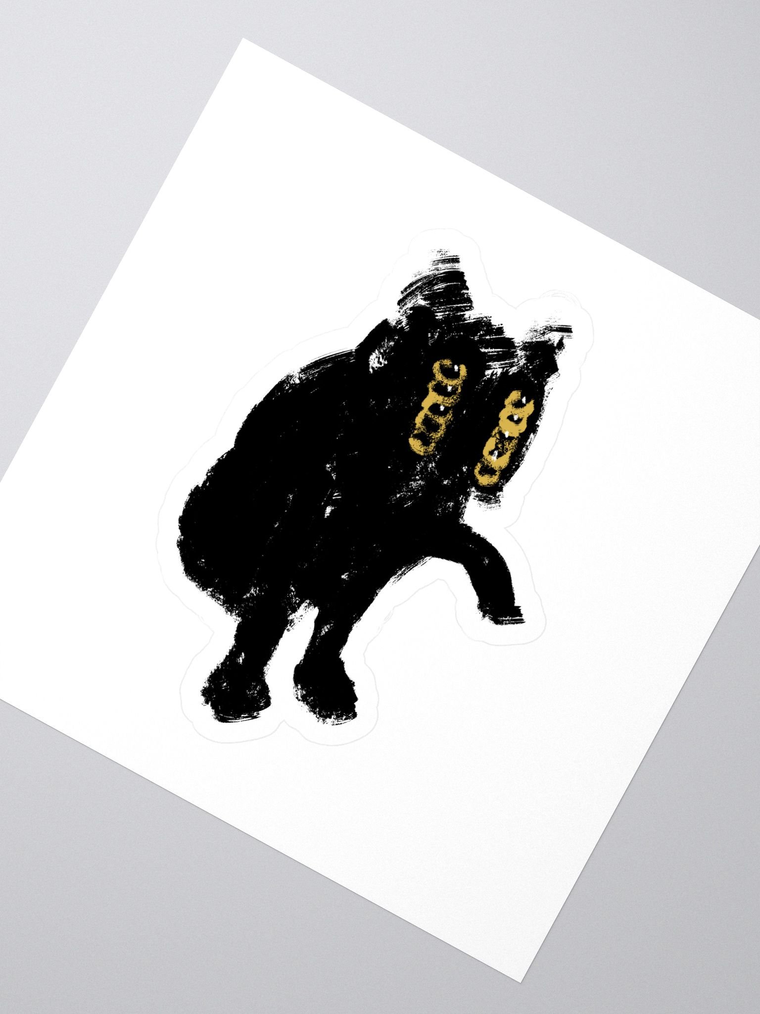 Cat with 10 eyes sticker product image (2)