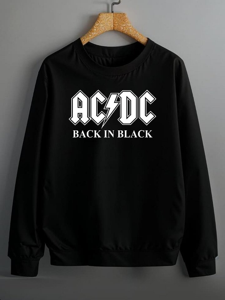 AC/DC Back in Black Classic Rock Sweatshirt product image (1)