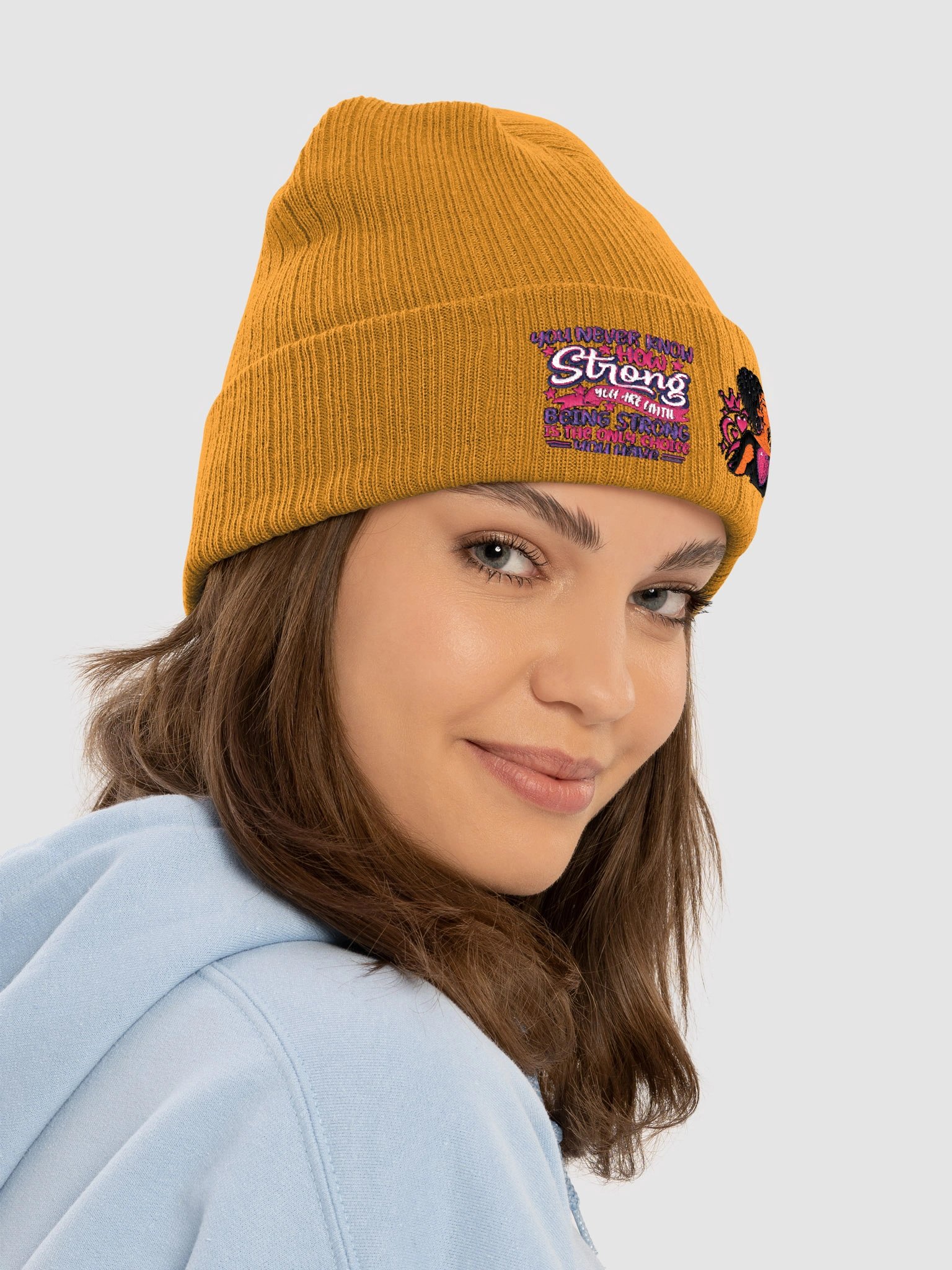 Strong Choice Afro Heart Beanie product image (38)