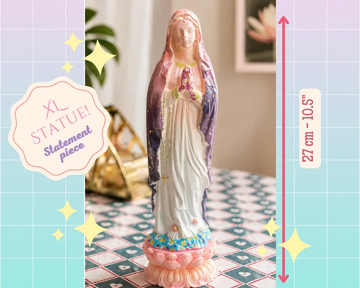 Hand-Painted Virgin Mary Statue 27cm product image (2)