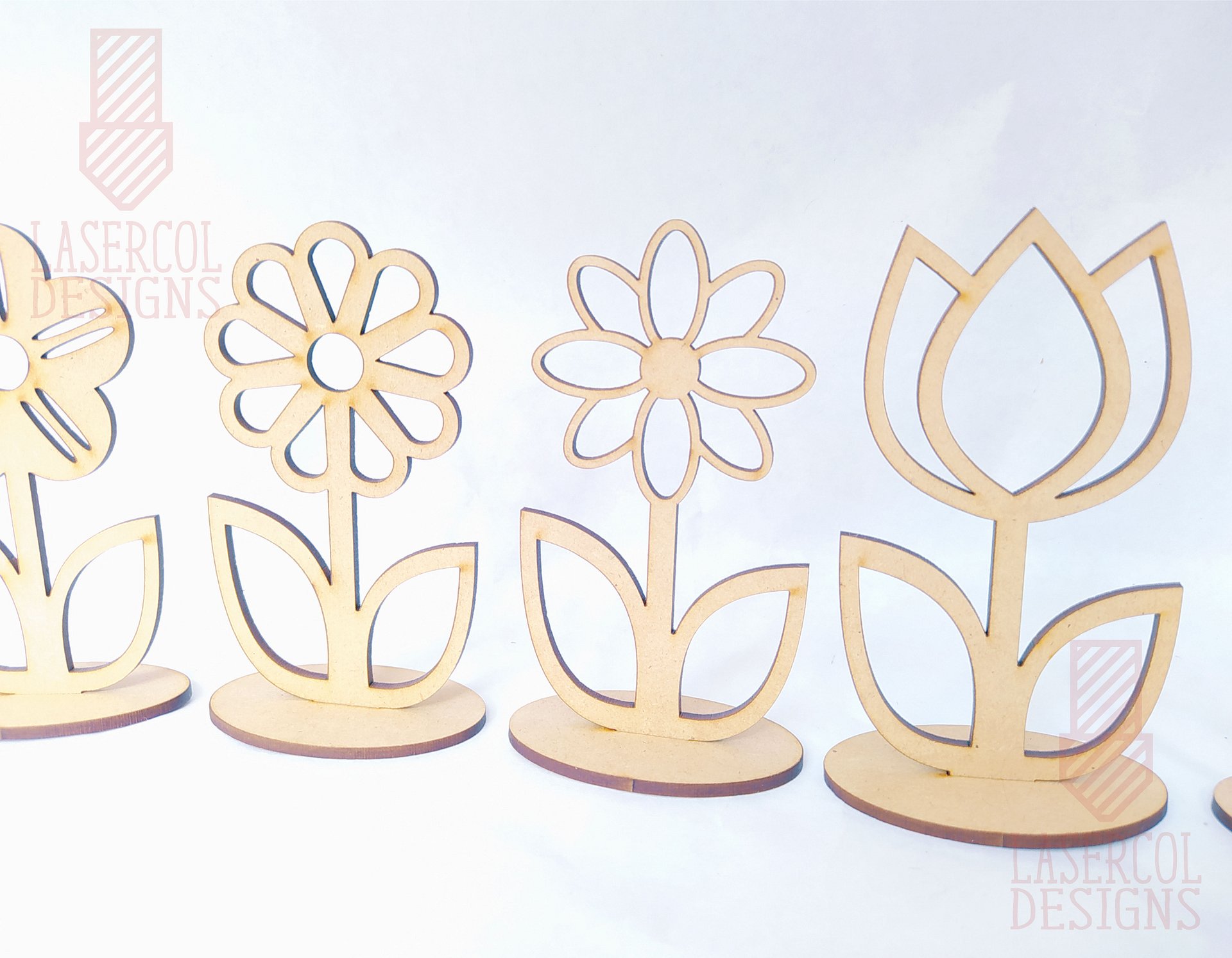 Flowers Bundle (Set 1-2-3-4) - Laser Cut Files product image (8)