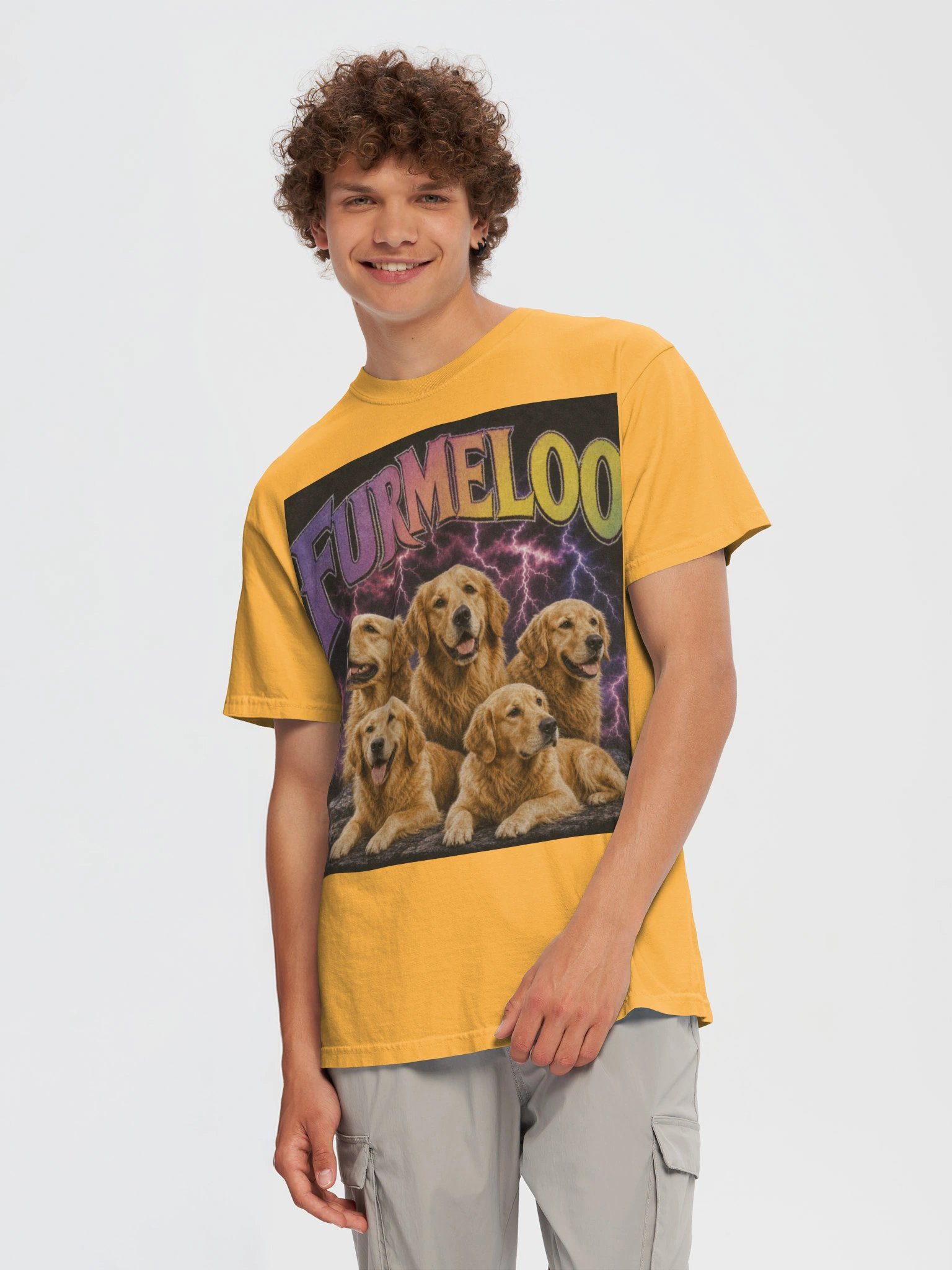 Furmeloo Golden Retriever Family Vintage T-Shirt product image (51)