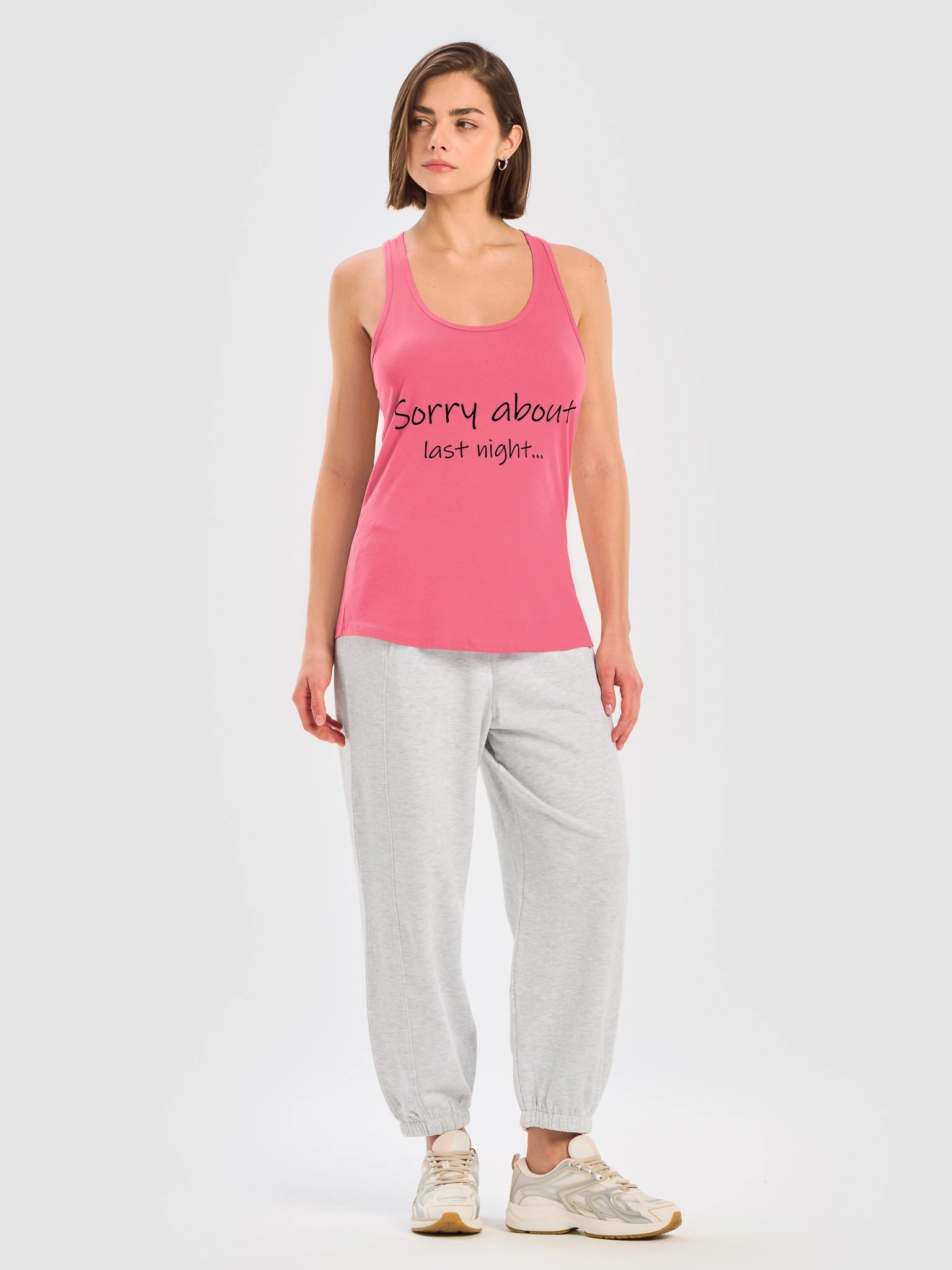 Sorry About Last Night Racerback Tank product image (28)
