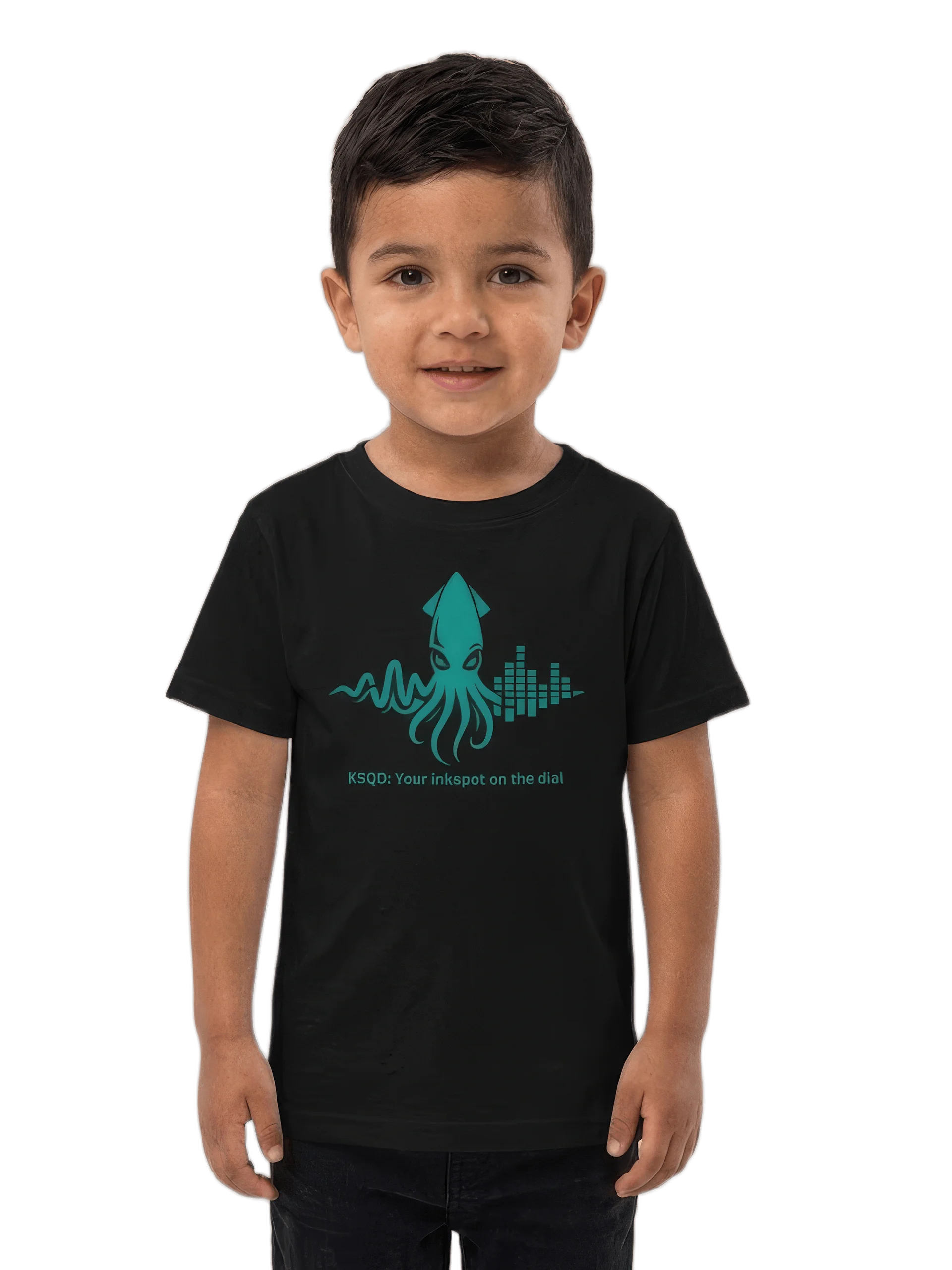 KSQD “Little Squid Beats” Baby Jersey T-Shirt (Black Edition) product image (1)