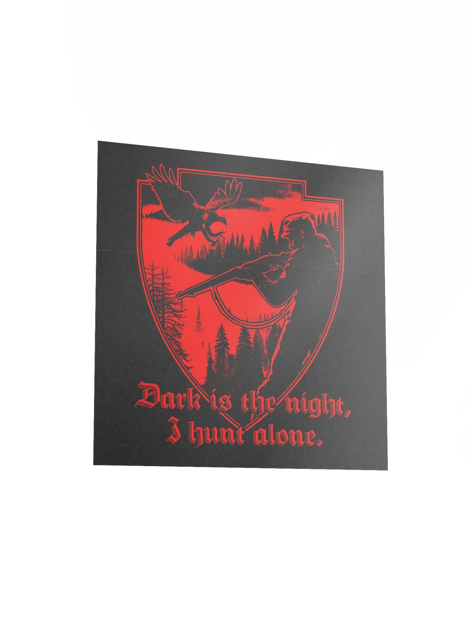 "I HUNT ALONE" POSTER RED product image (12)
