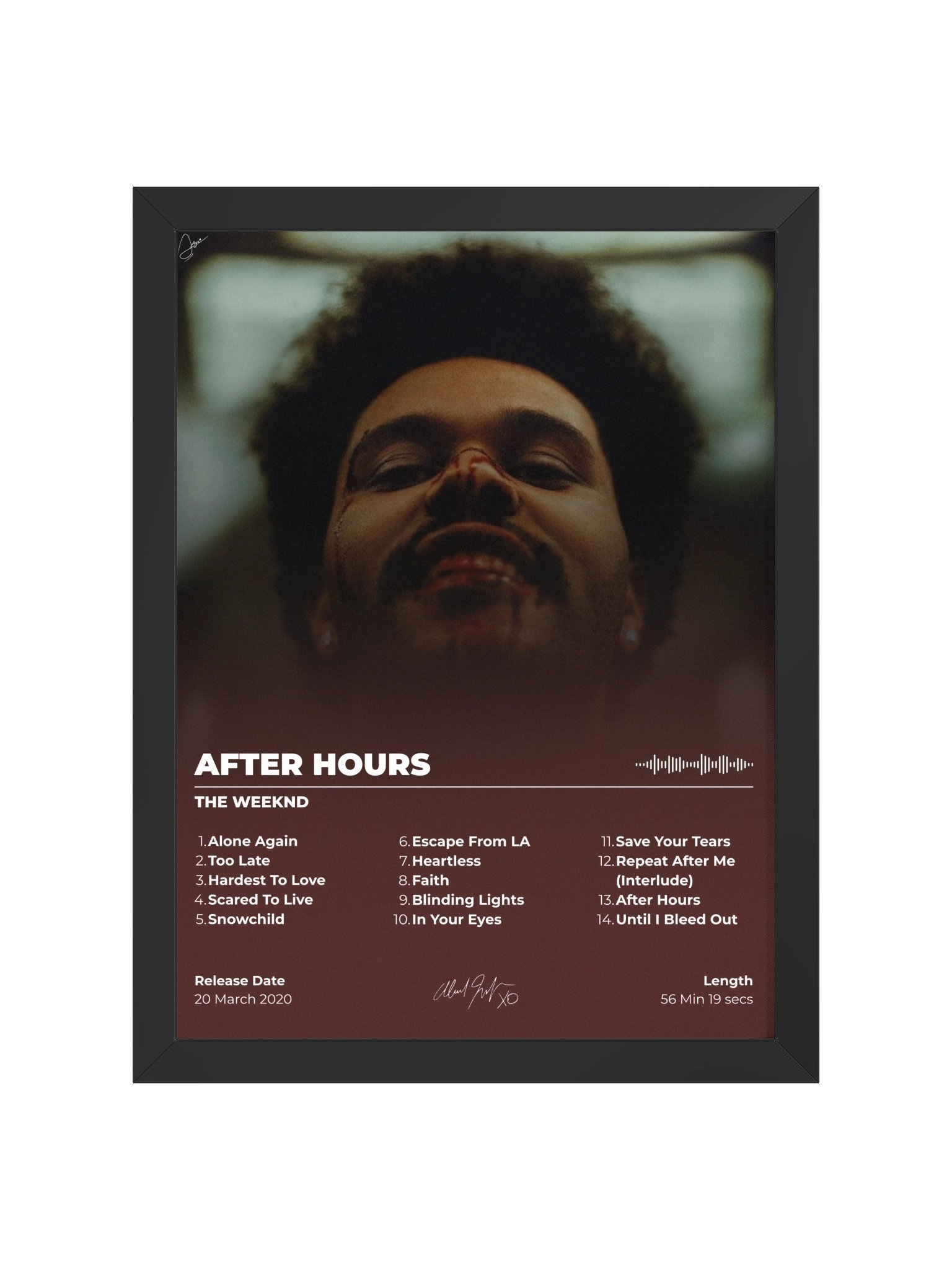 The Weeknd After Hours Framed Poster product image (1)
