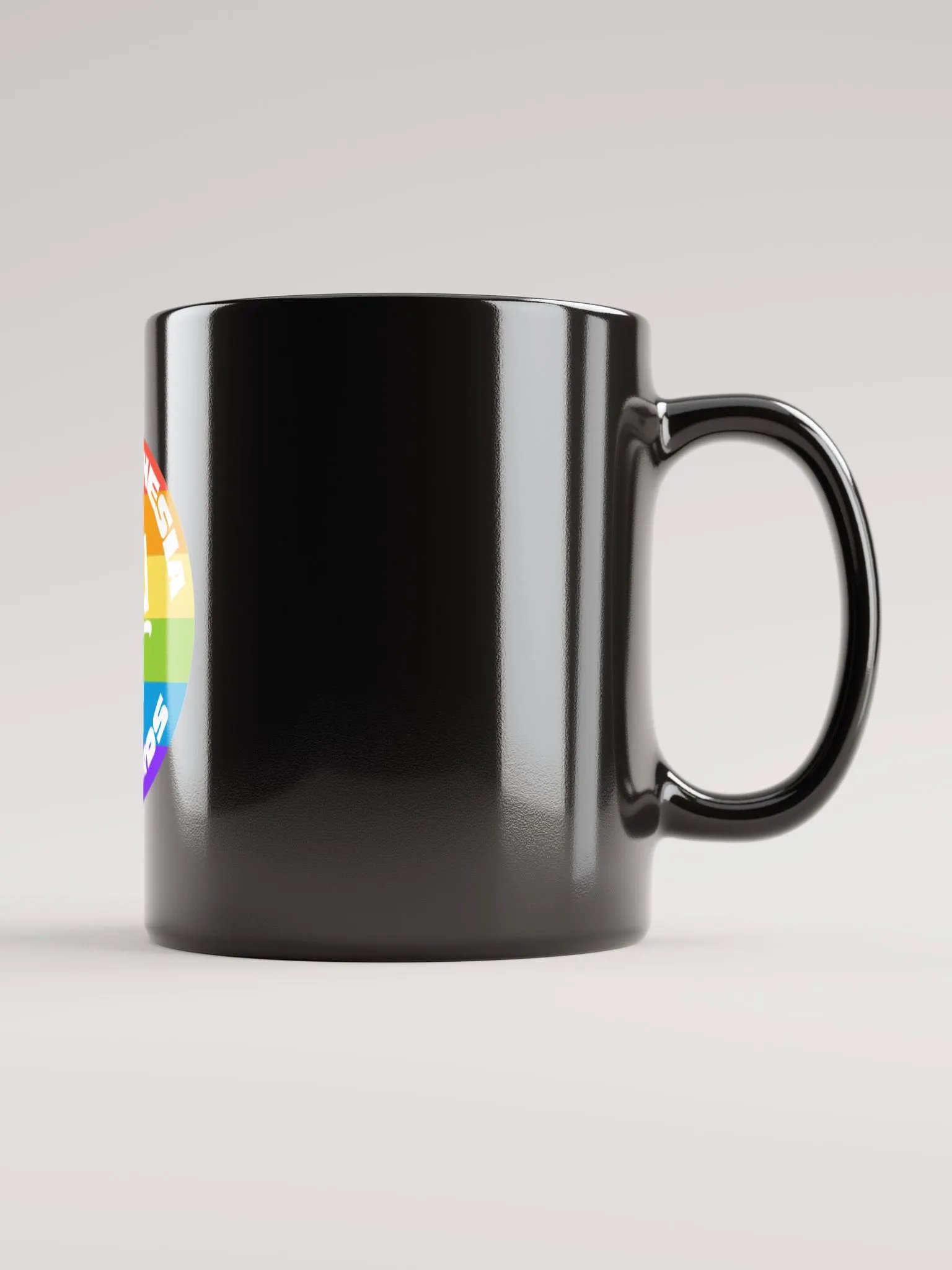 Synesthesia Records Rainbow Logo Mug BLK product image (6)