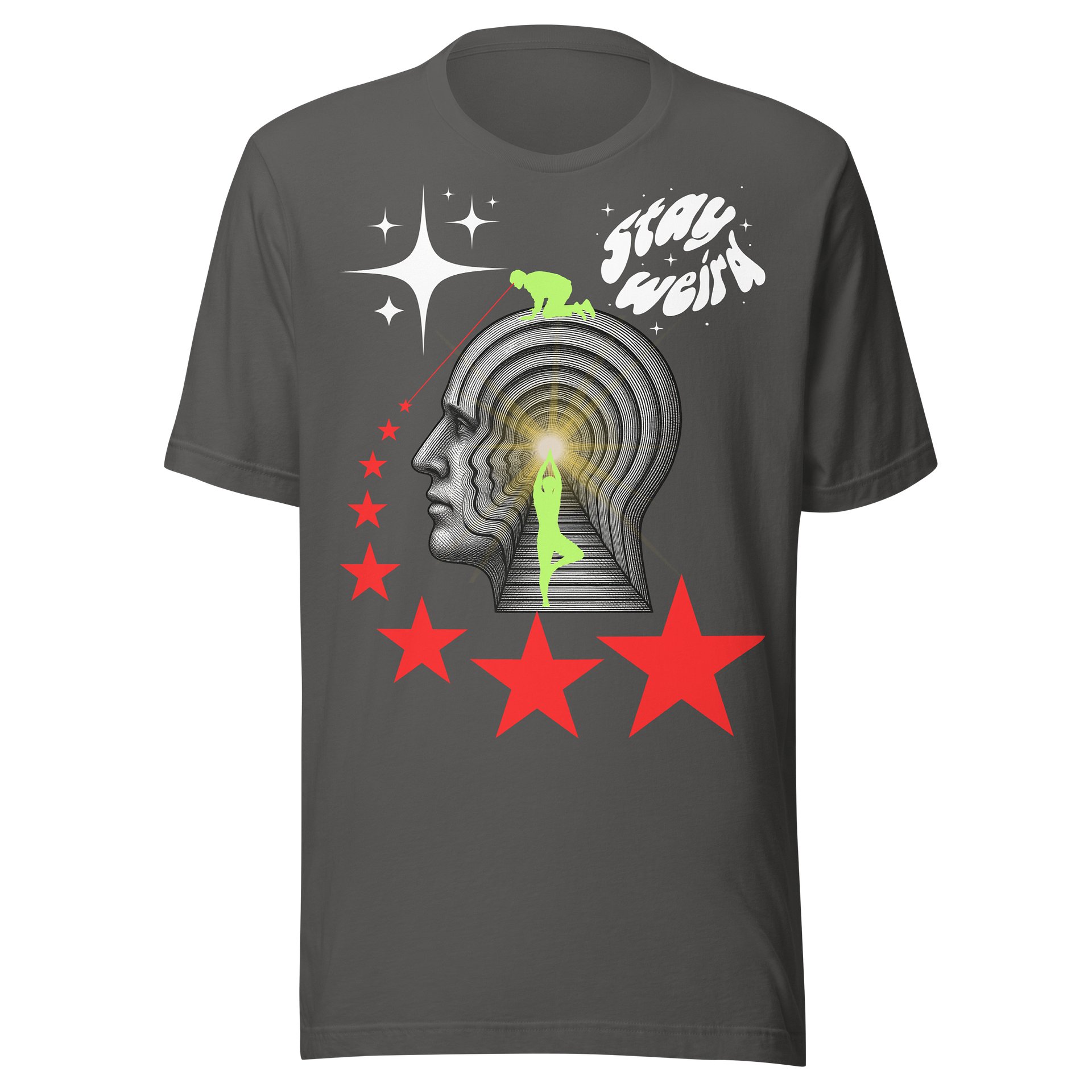 Glowing Mind Stay Weird Tee — Bone Jungle x Bella+Canvas product image (1)