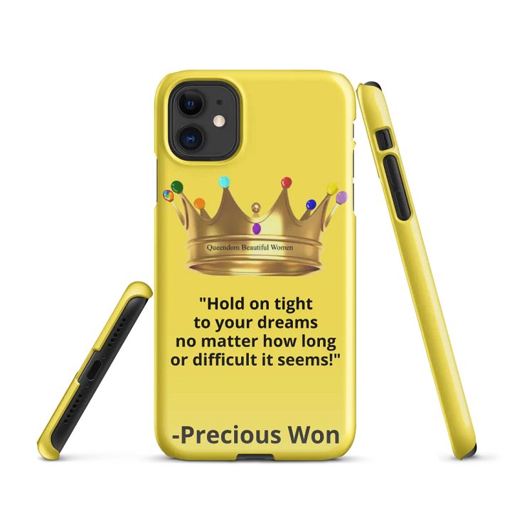 Queendom Beautiful Women iPhone® Snap Case (Yellow/Citrine) product image (1)