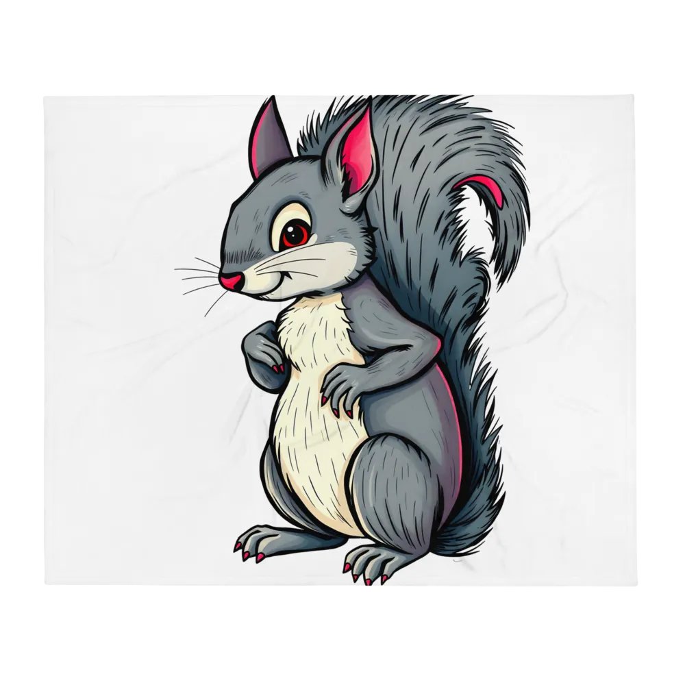 Mischievous Squirrel Throw Blanket product image (1)