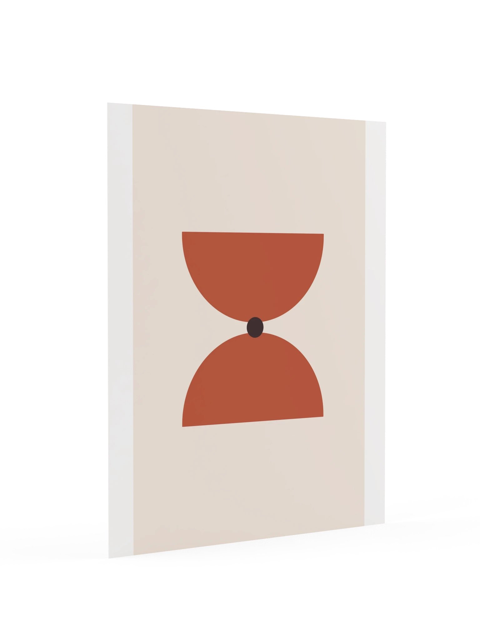 Mid Century Hourglass Print | Abstract Bathroom Wall Art product image (4)