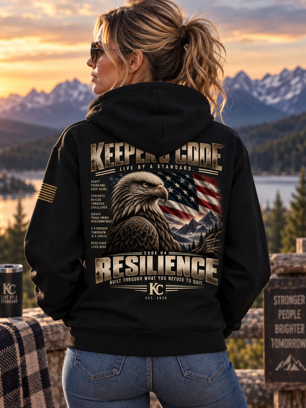 Keeper’s Code™ Women’s CODE 04 Resilience Eagle Hoodie product image (2)