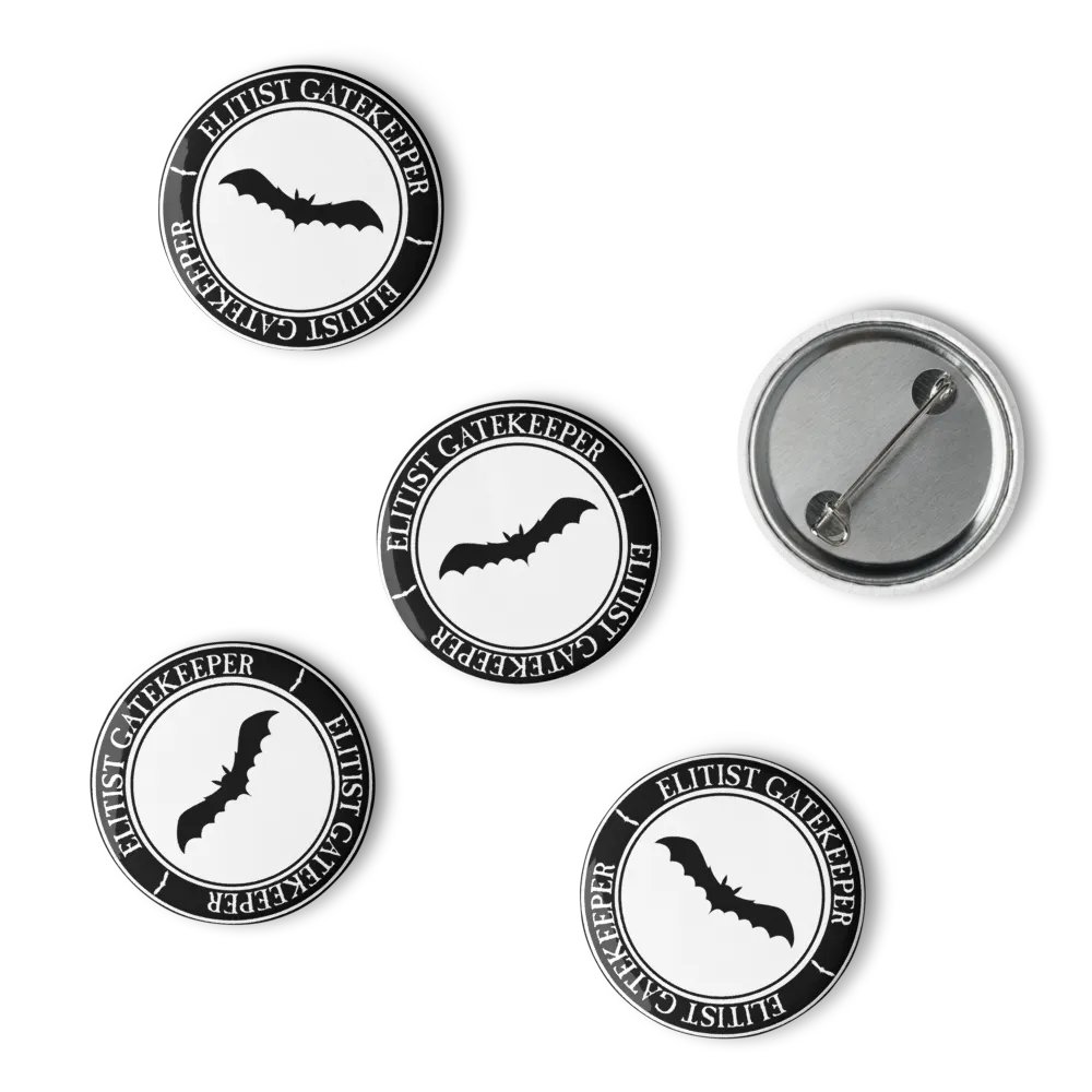 Elitist Gatekeeper Pins White (set of 5) product image (4)