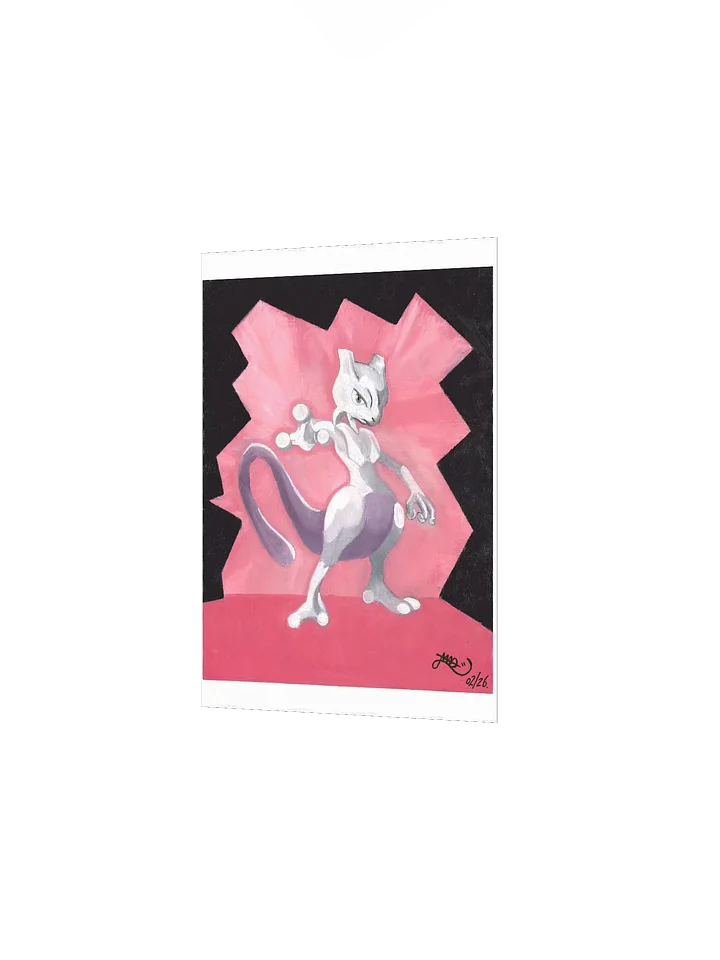 Mewtwo Oil Painting Matte Poster Prints product image (2)