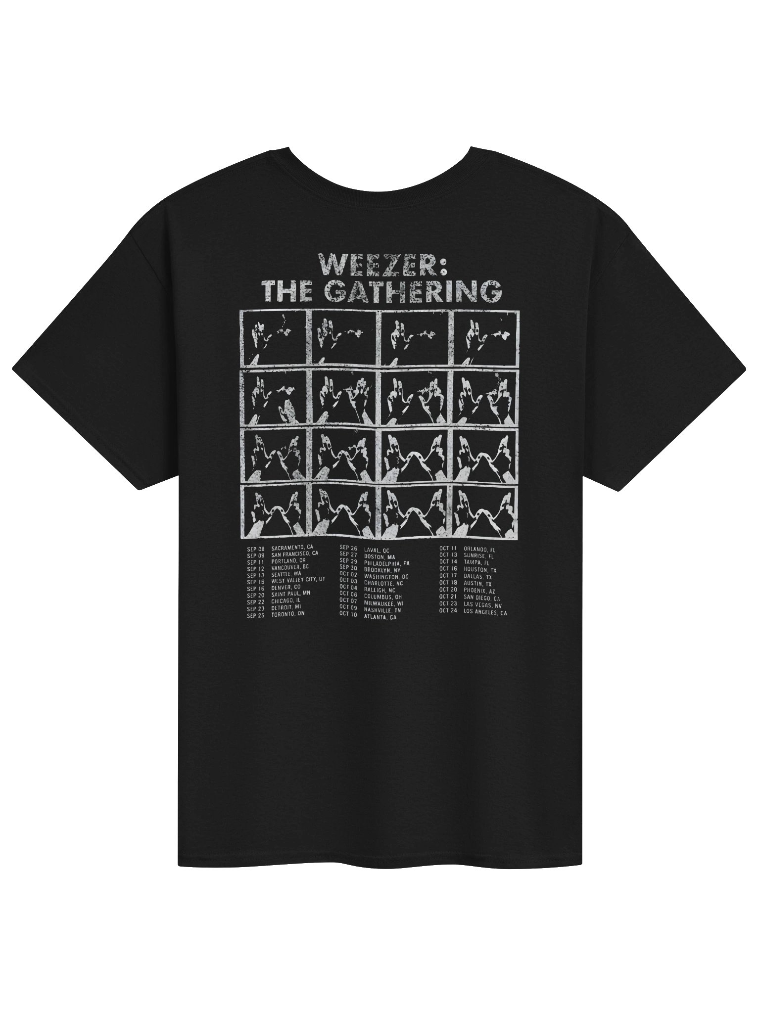 Secret Code Weezer Signals Tour Dates T-Shirt product image (2)