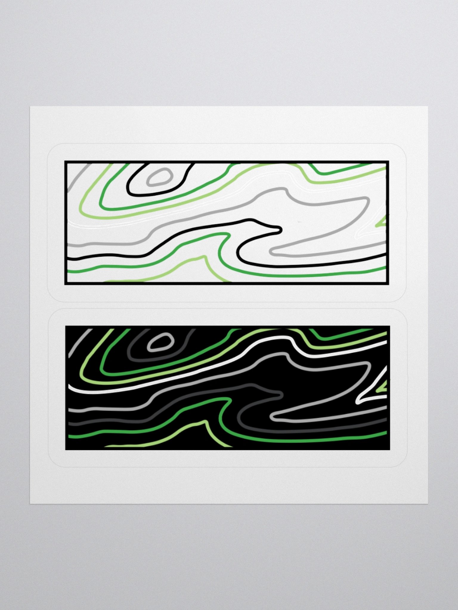 Topographic Pride- Aro Sticker product image (1)