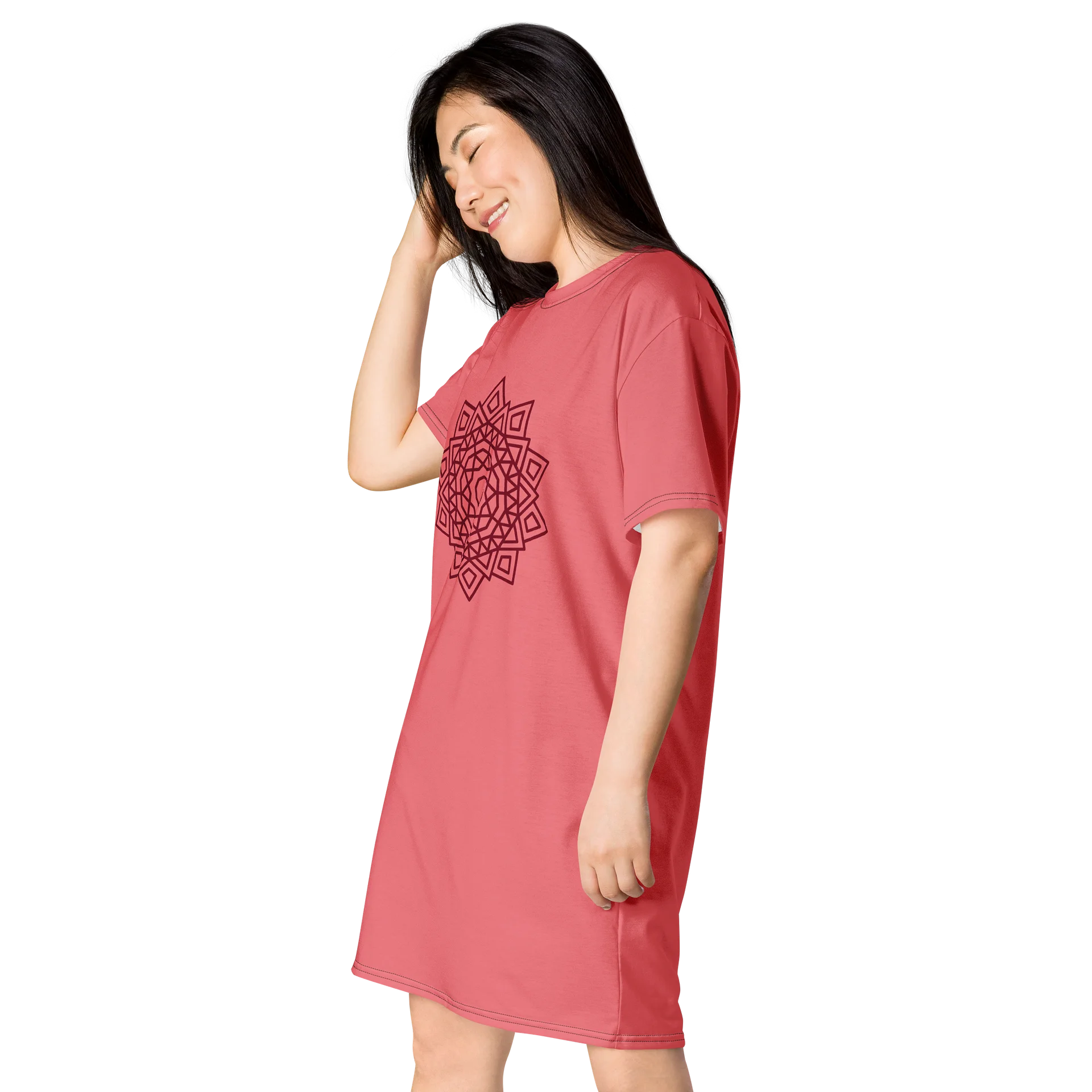 Mandala Pulse T-Shirt Dress product image (3)