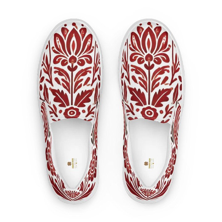 Crimson Blossom Slip-Ons product image (1)