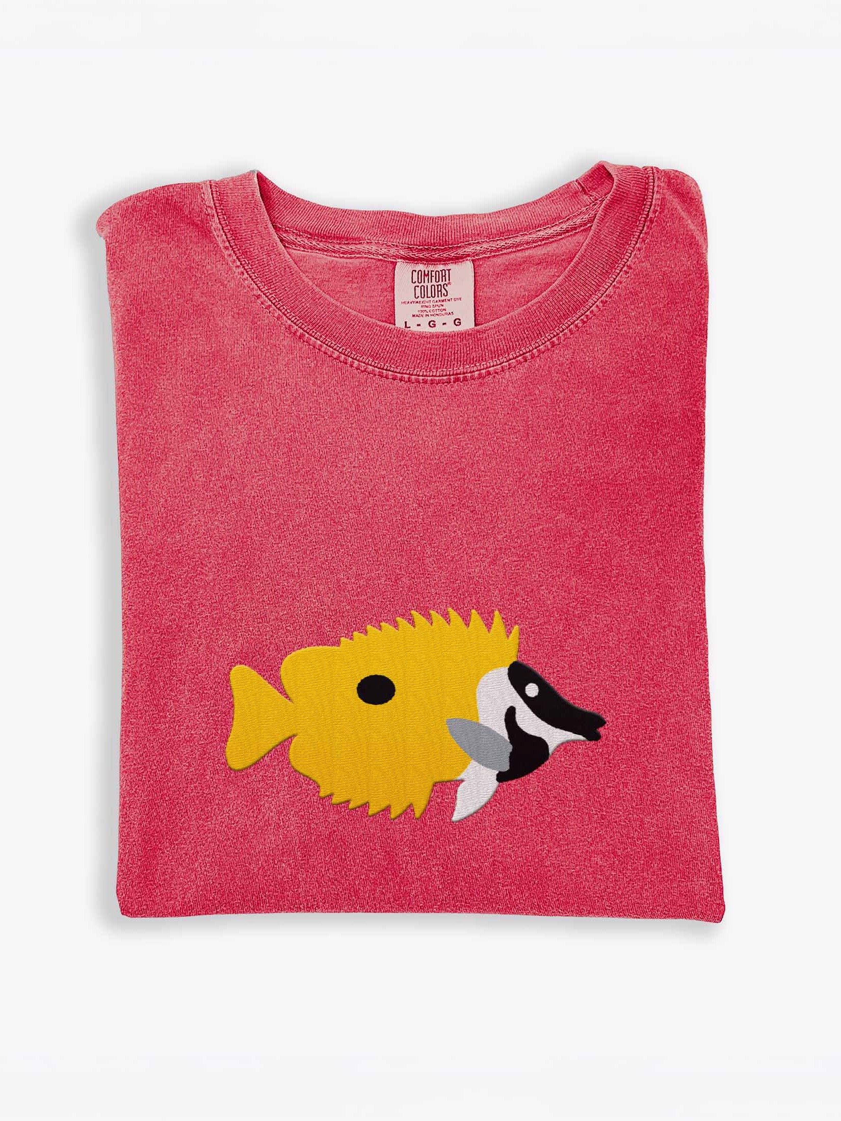Foxface Rabbitfish Premium T-Shirt (Embroidered) for Reef and Marine Aquarium Lovers product image (1)