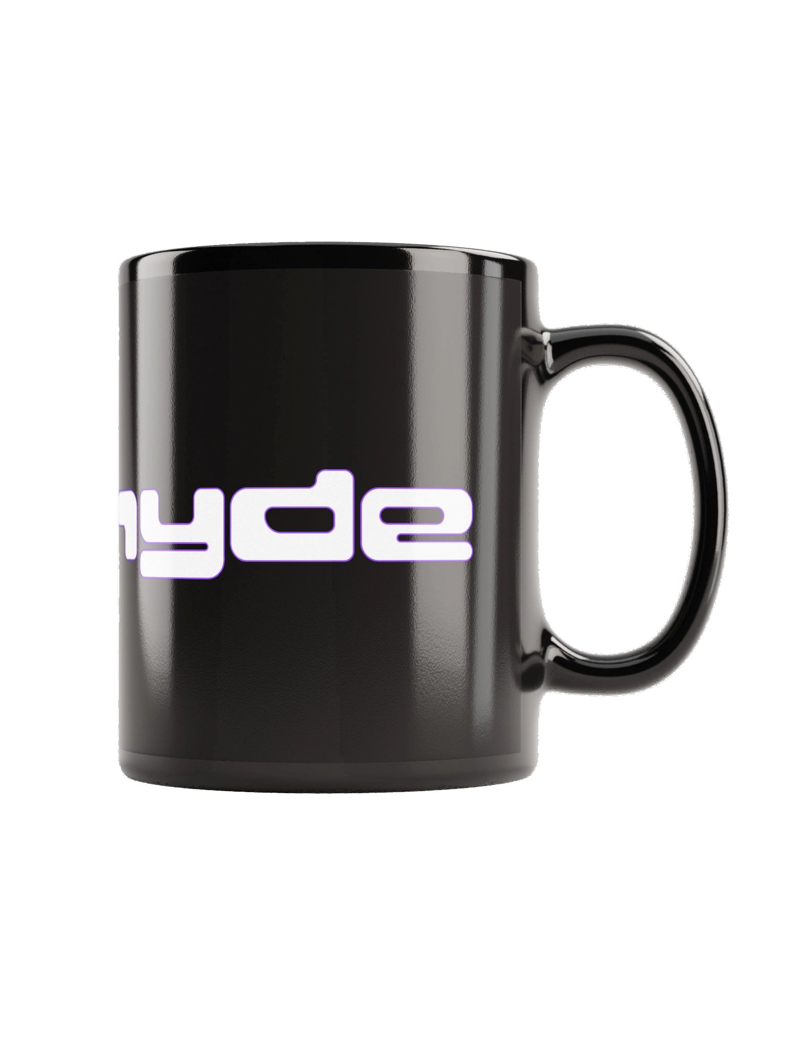 LH bubble text Black Glossy Mug product image (4)